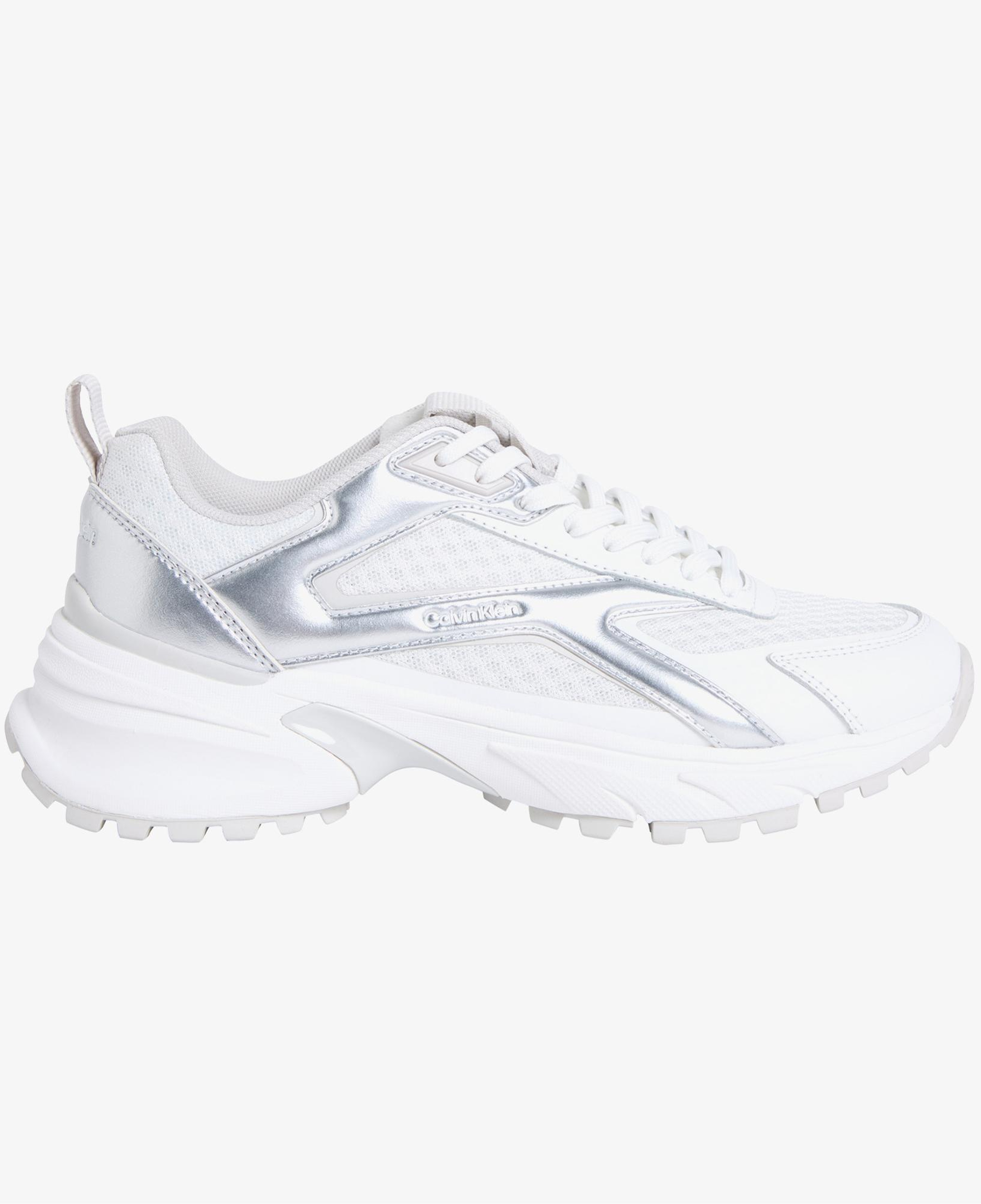 Calvin Klein Hike Run Stripe Mesh Kadın Beyaz Sneaker
