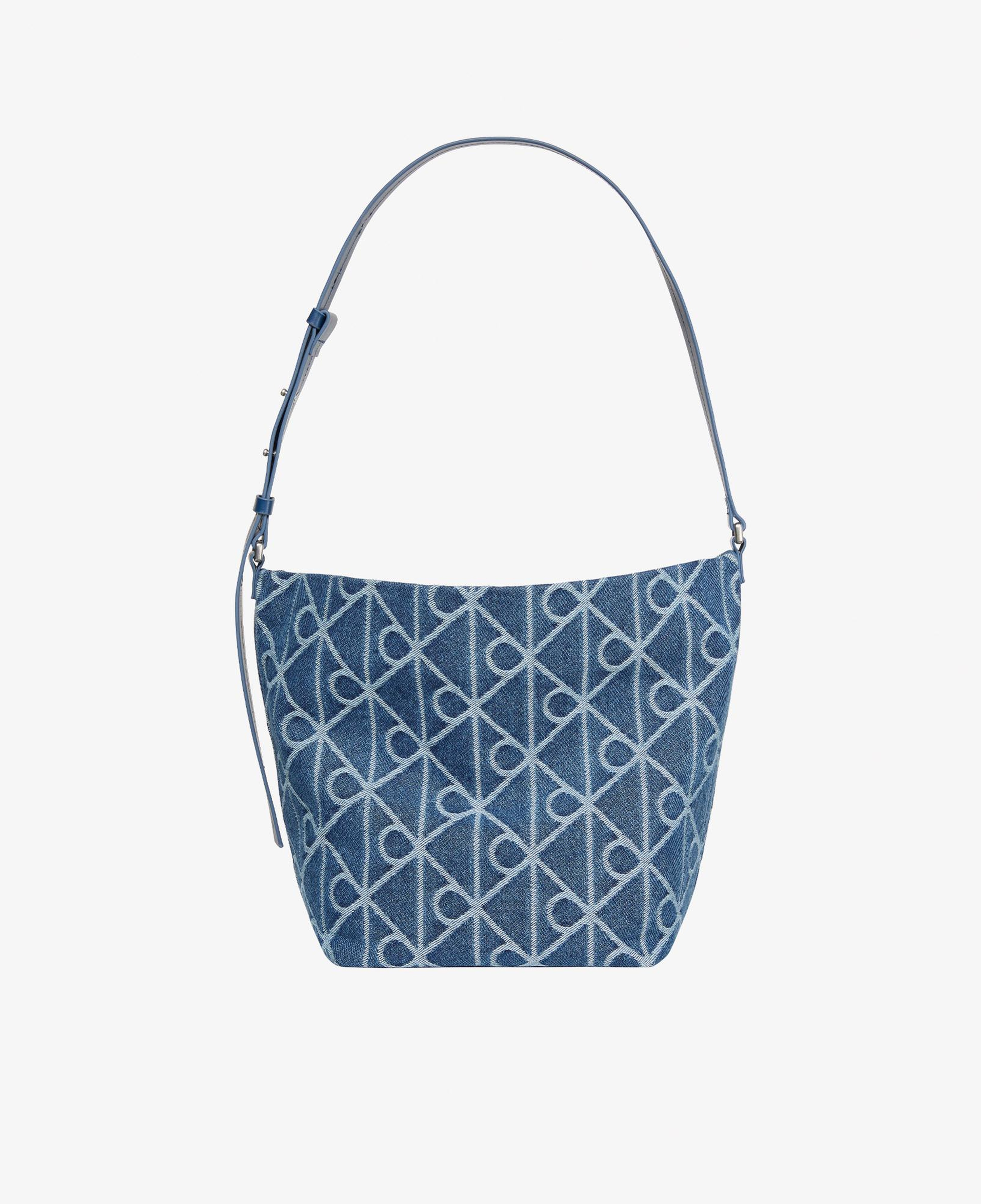 Calvin Klein Emblem Denim Bucket Kadın Mavi El Çantası