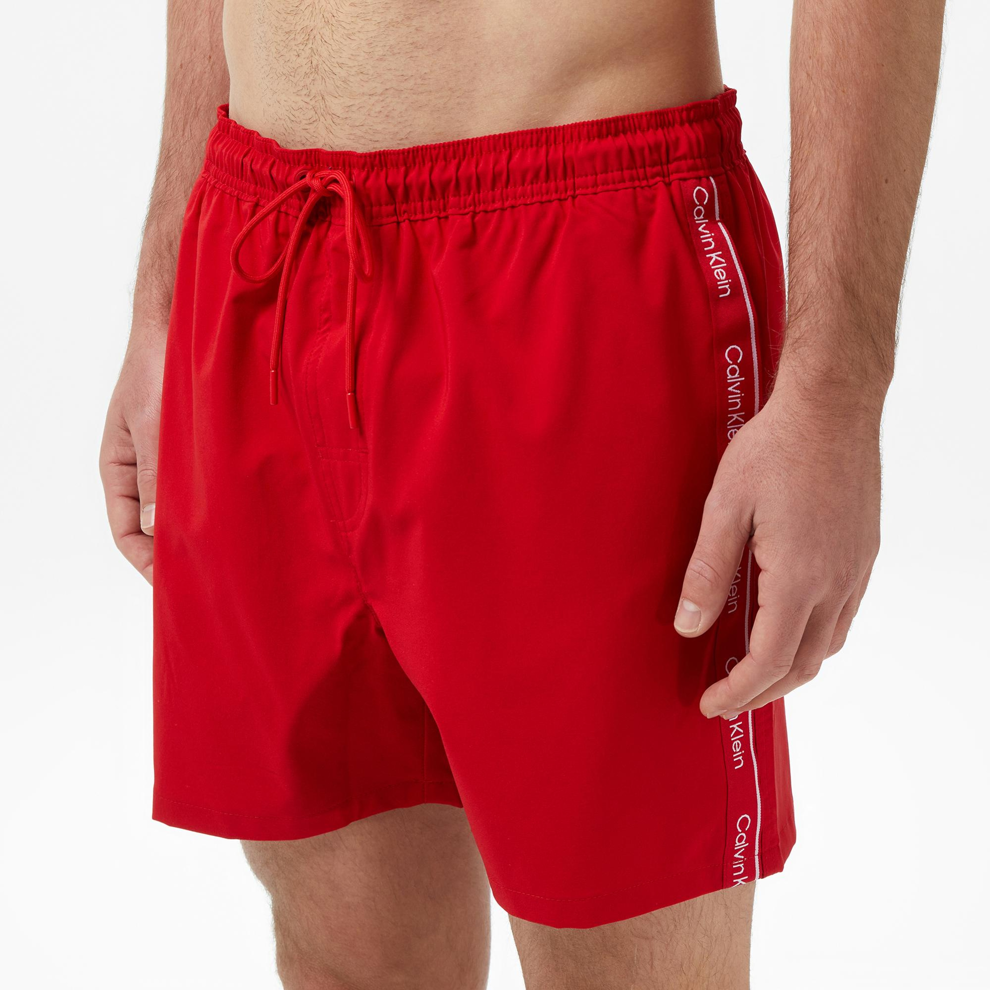 Calvin Klein Short Drawstring Erkek Kırmızı Deniz Şortu