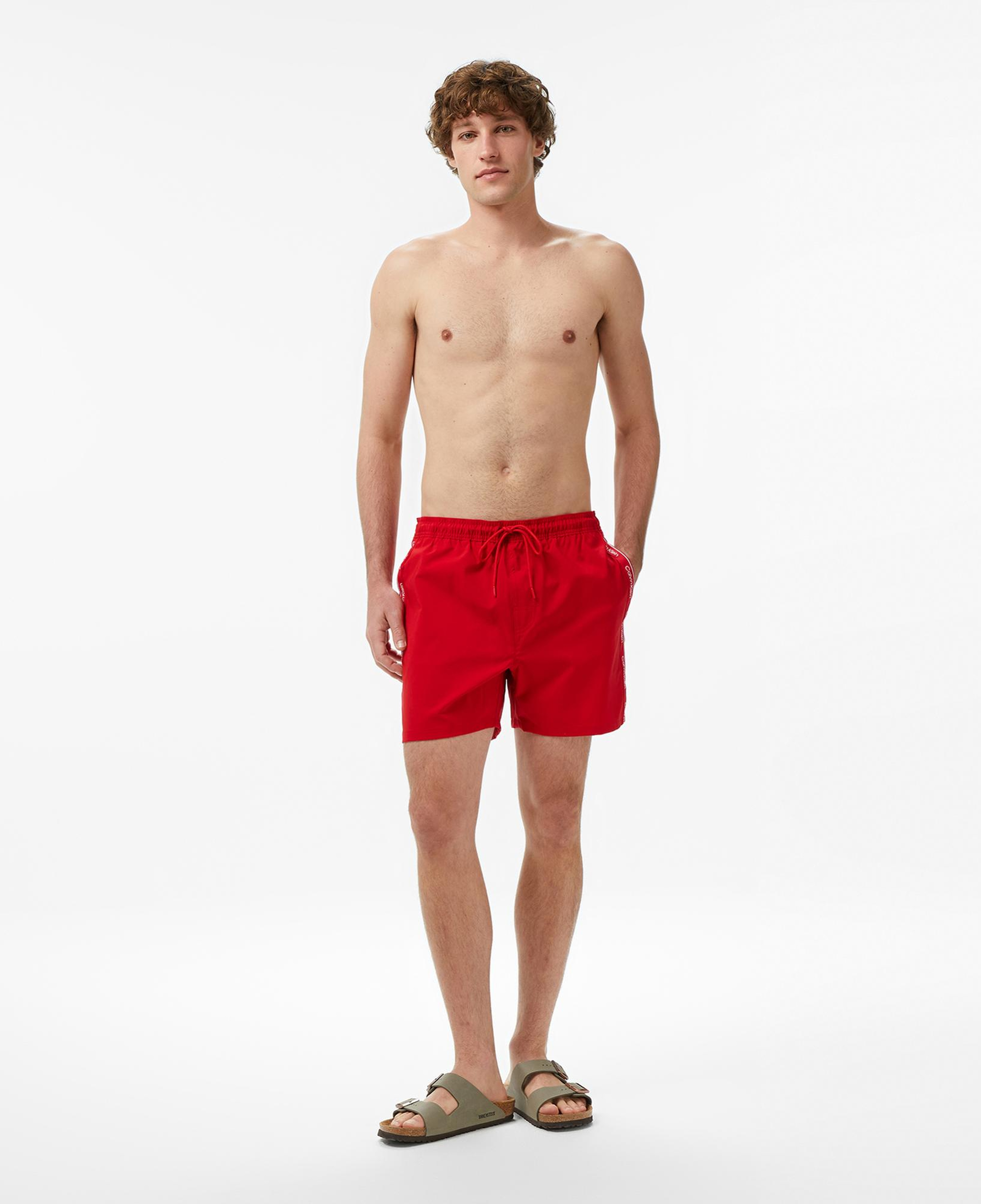 Calvin Klein Short Drawstring Erkek Kırmızı Deniz Şortu