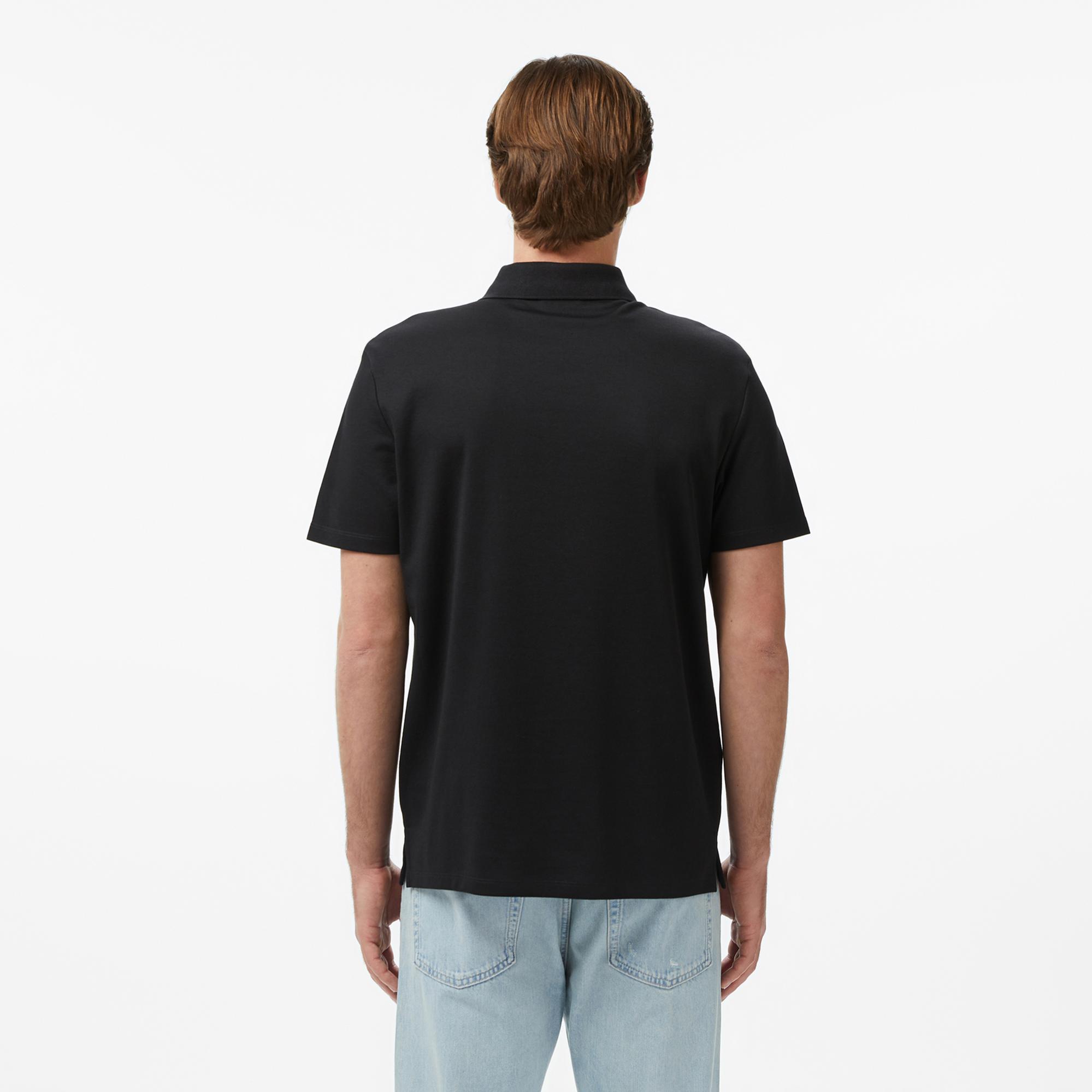 Calvin Klein Tech Interlock Erkek Siyah Polo