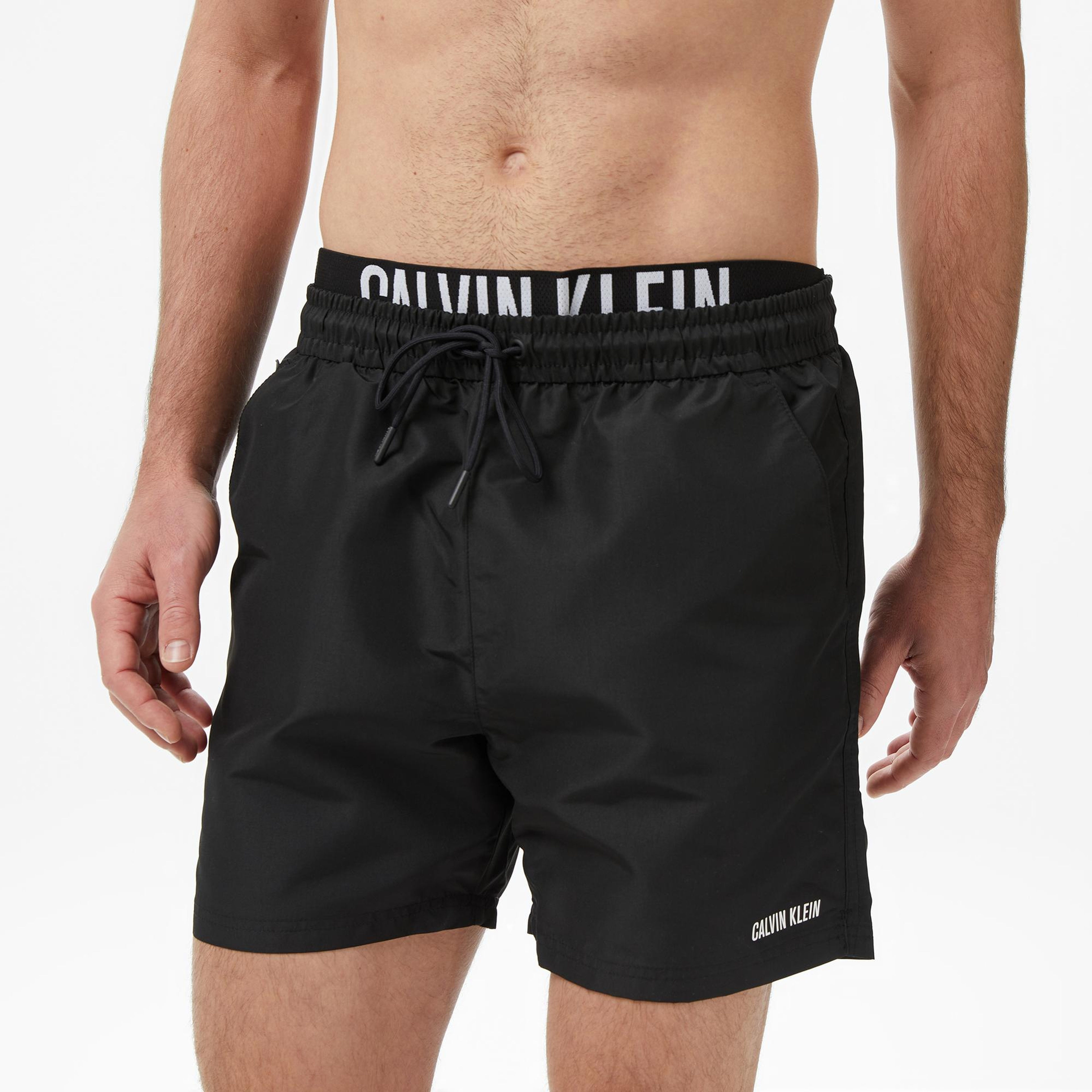 Calvin Klein Medium Drawstring Erkek Siyah Deniz Şortu