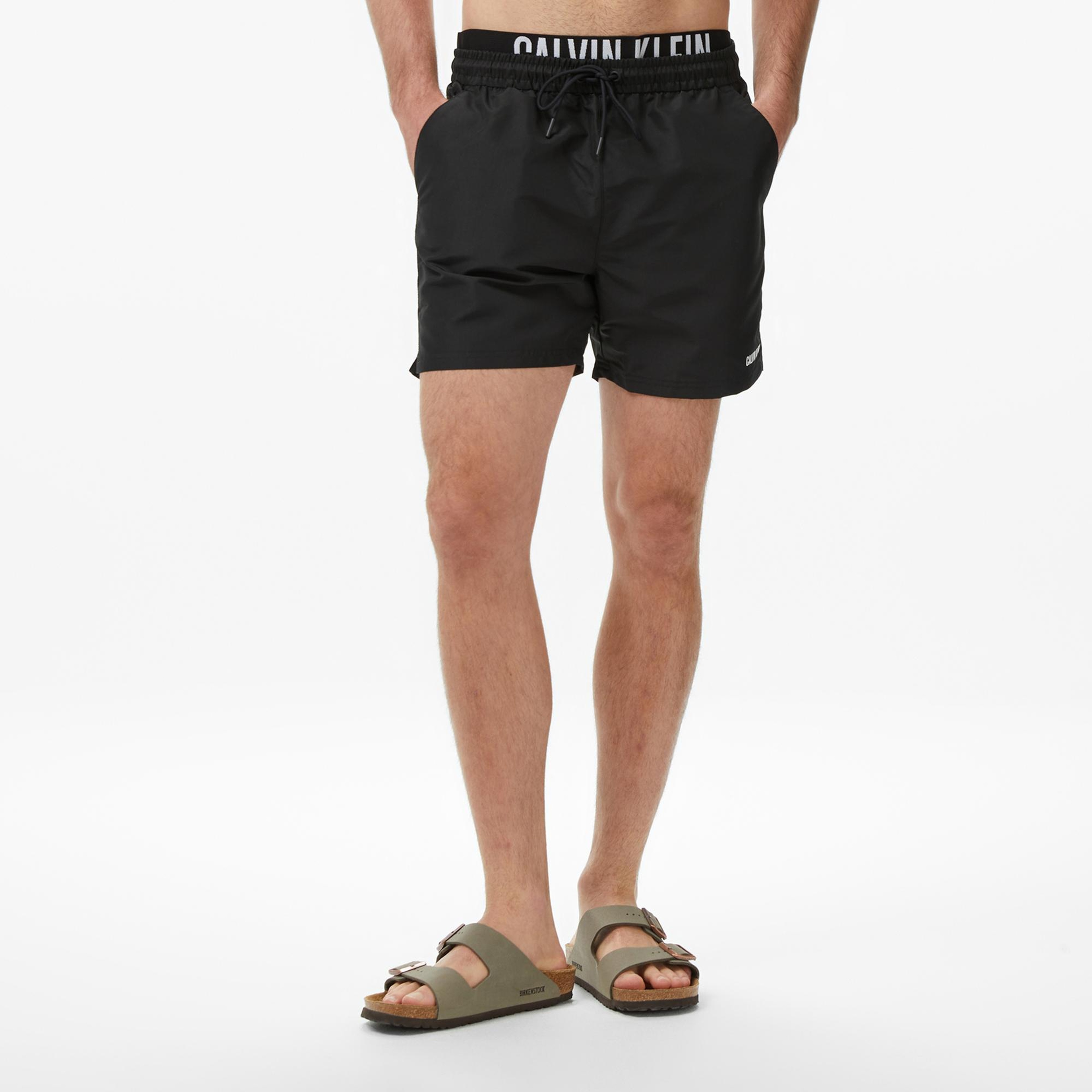 Calvin Klein Medium Drawstring Erkek Siyah Deniz Şortu