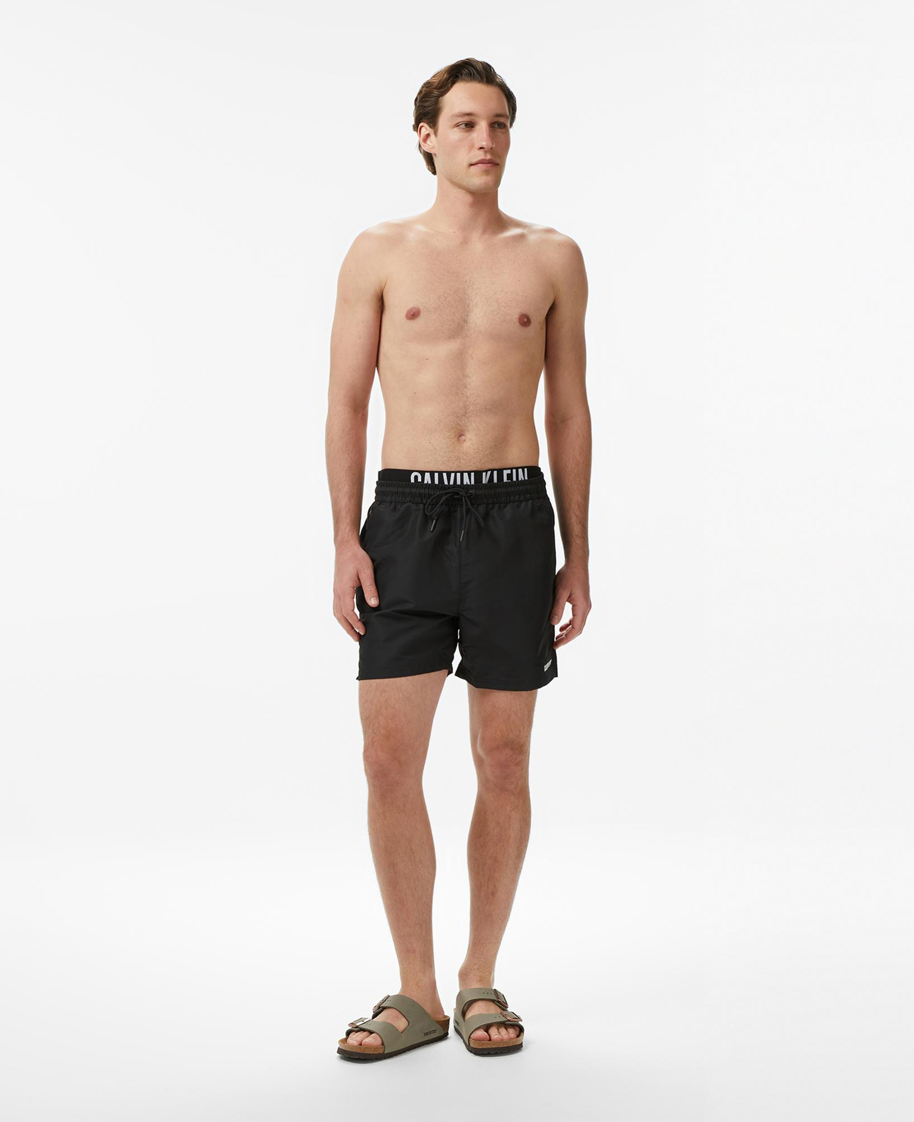 Calvin Klein Medium Drawstring Erkek Siyah Deniz Şortu