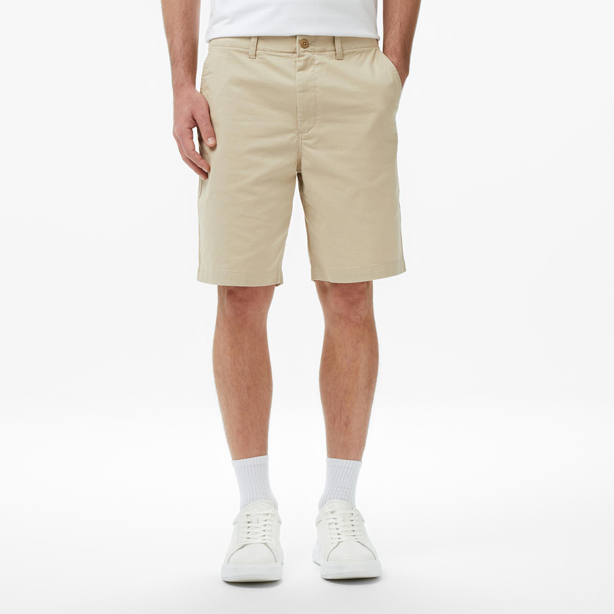 Calvin Klein Straight Comfort Cotton Chino Erkek Kahverengi Şort