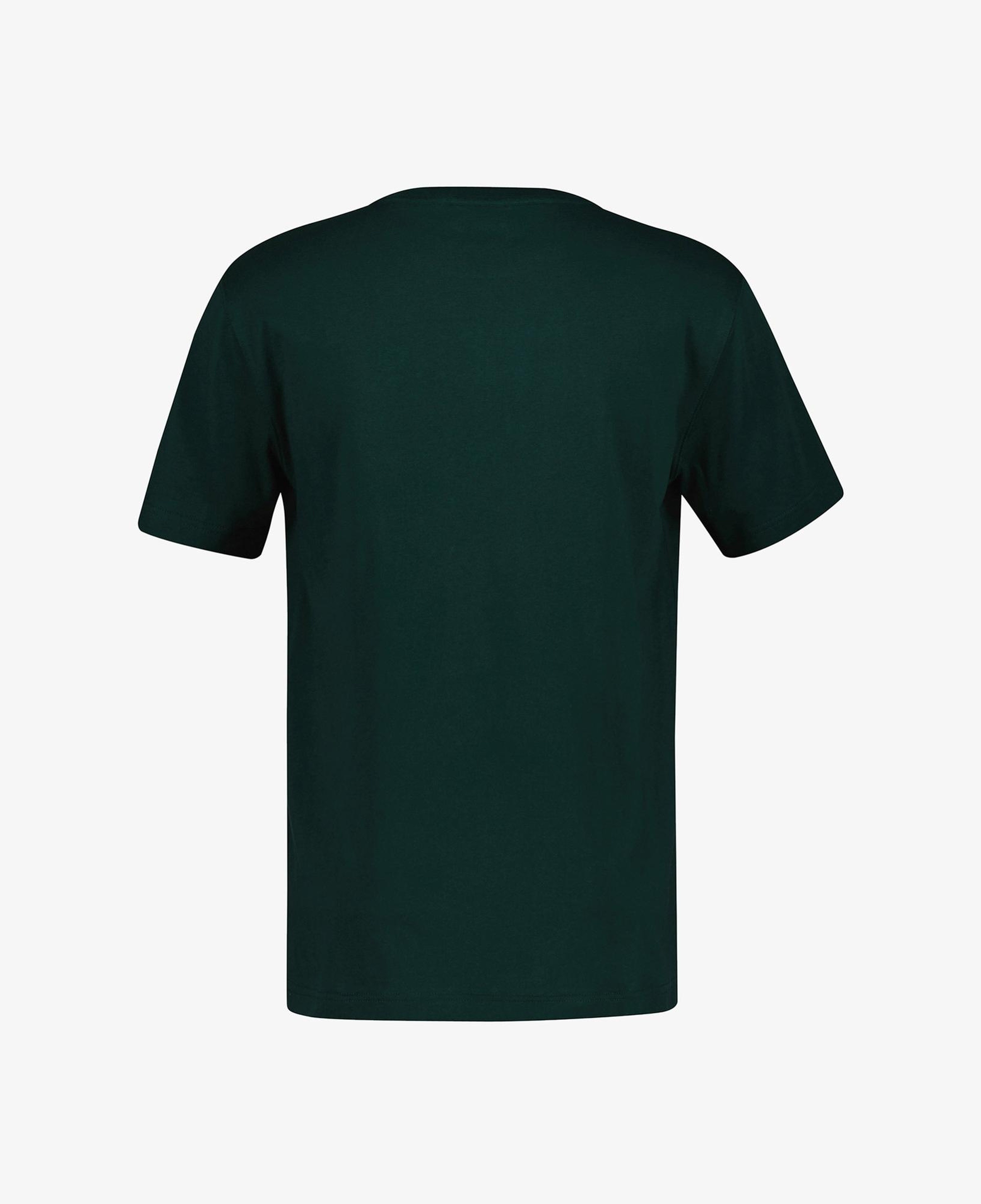 GANT Erkek Yeşil Regular Fit Bisiklet Yaka Logolu T-Shirt