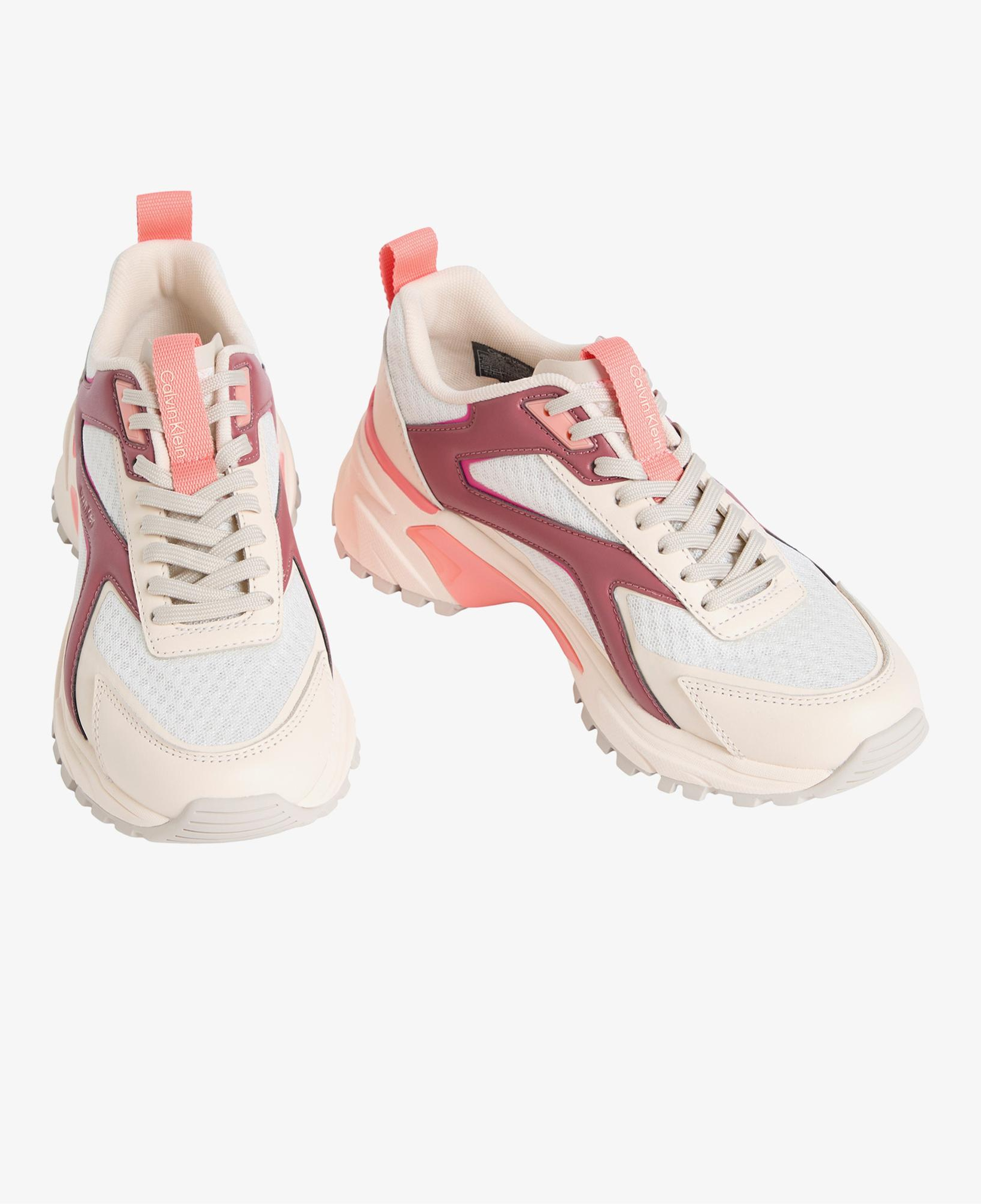 Calvin Klein Hike Run Stripe Mesh Kadın Bej Sneaker