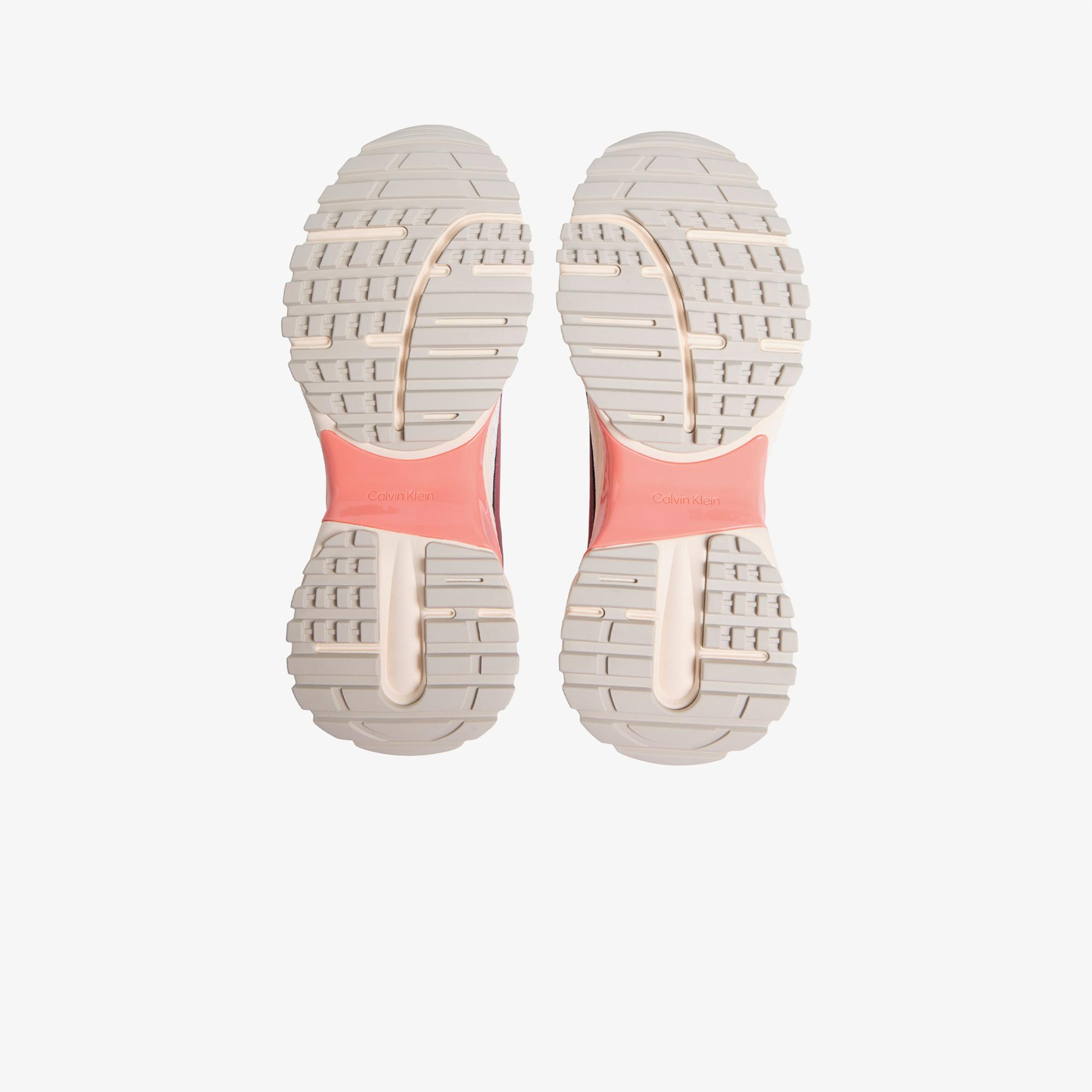 Calvin Klein Hike Run Stripe Mesh Kadın Bej Sneaker
