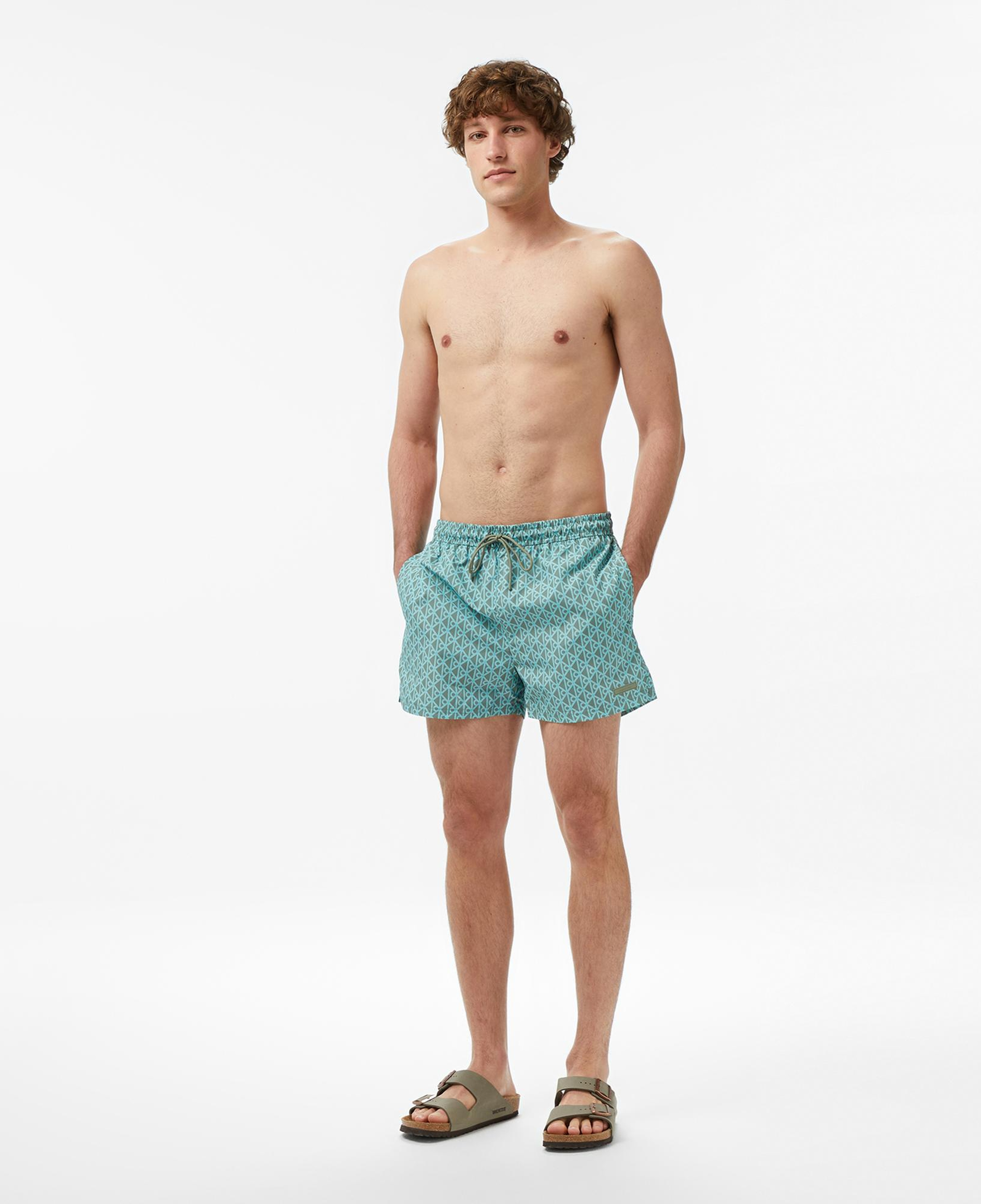 Calvin Klein Short Drawstring Covered Erkek Yeşil Deniz Şortu