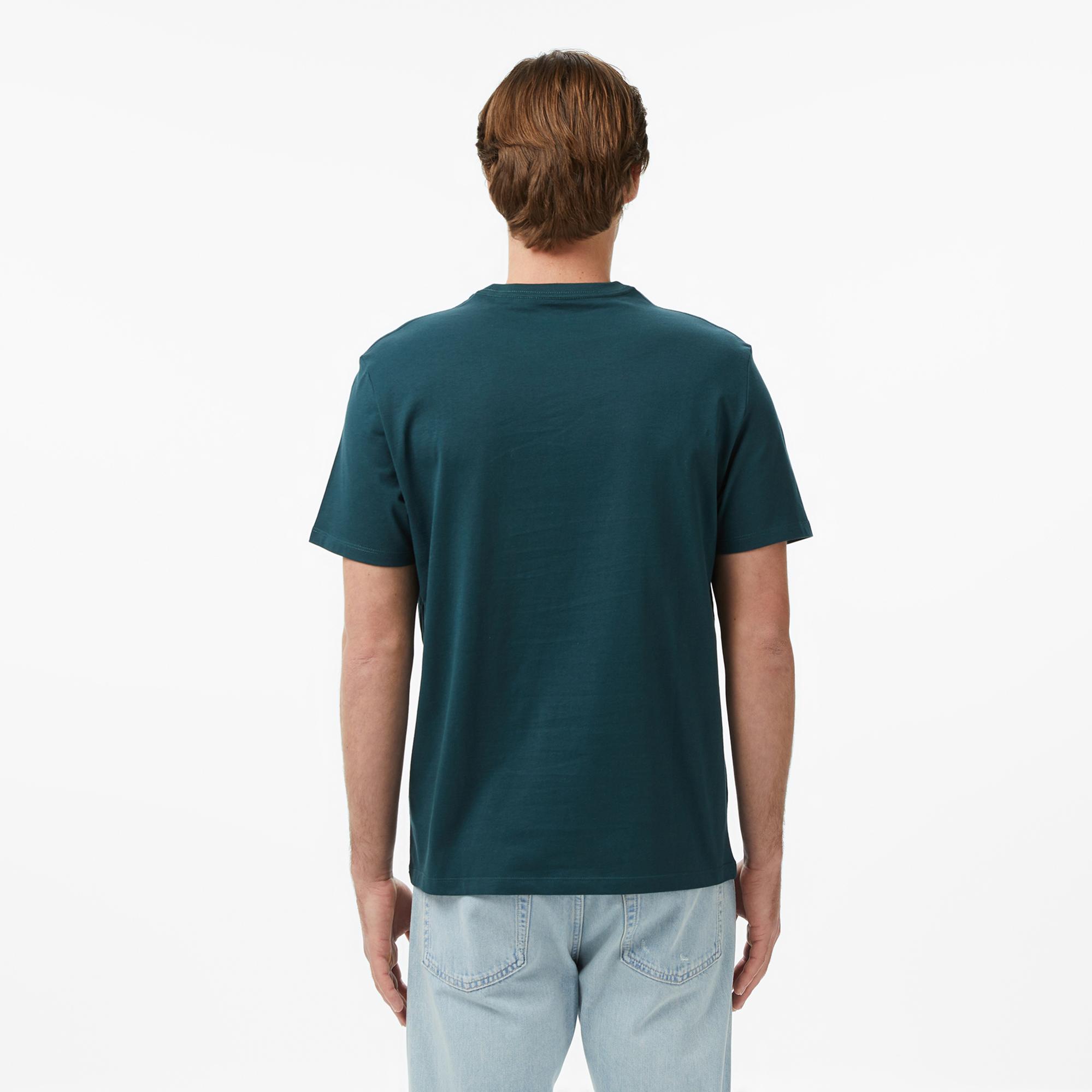 Calvin Klein 30S Micro Monologo Graphic Erkek Yeşil T-Shirt