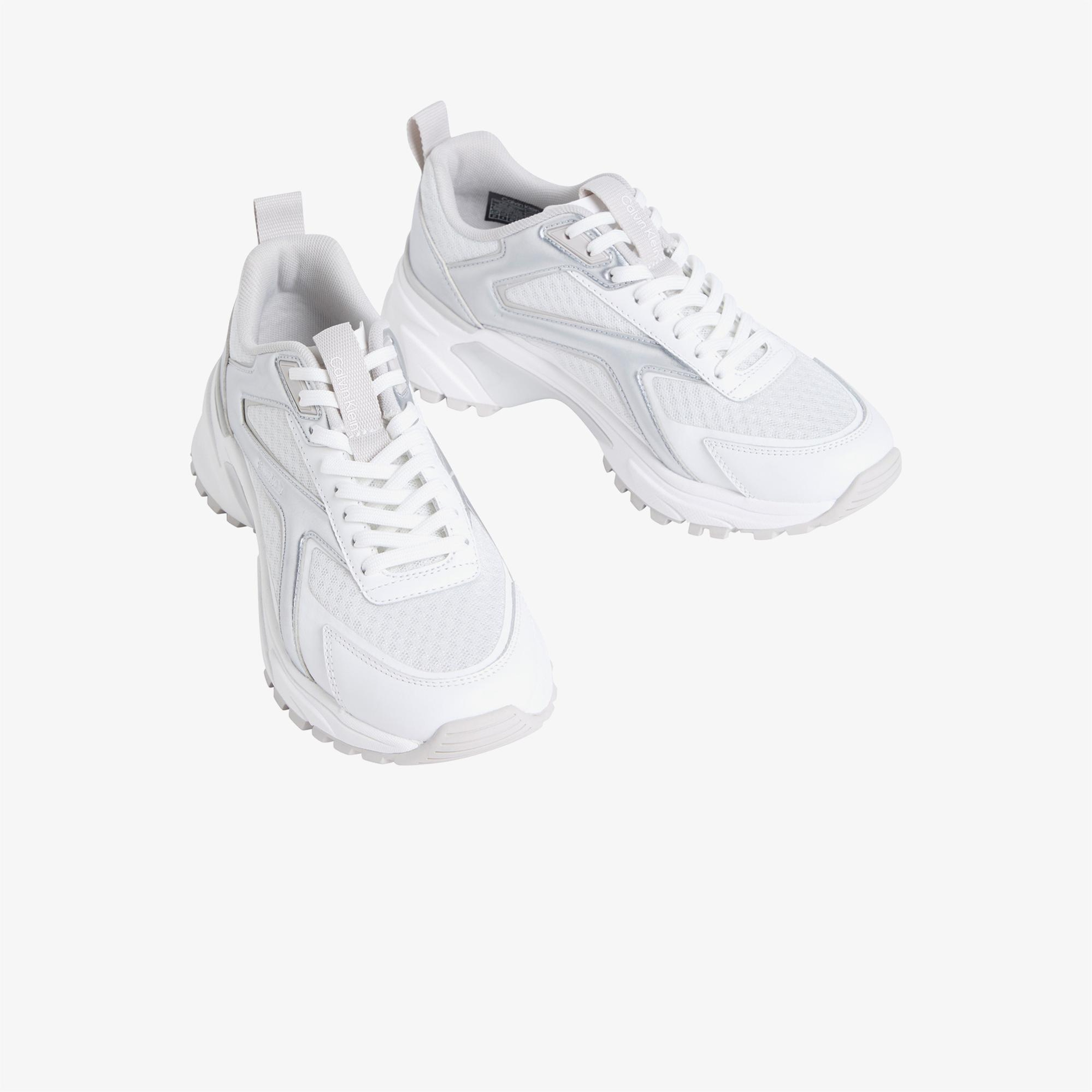 Calvin Klein Hike Run Stripe Mesh Kadın Beyaz Sneaker
