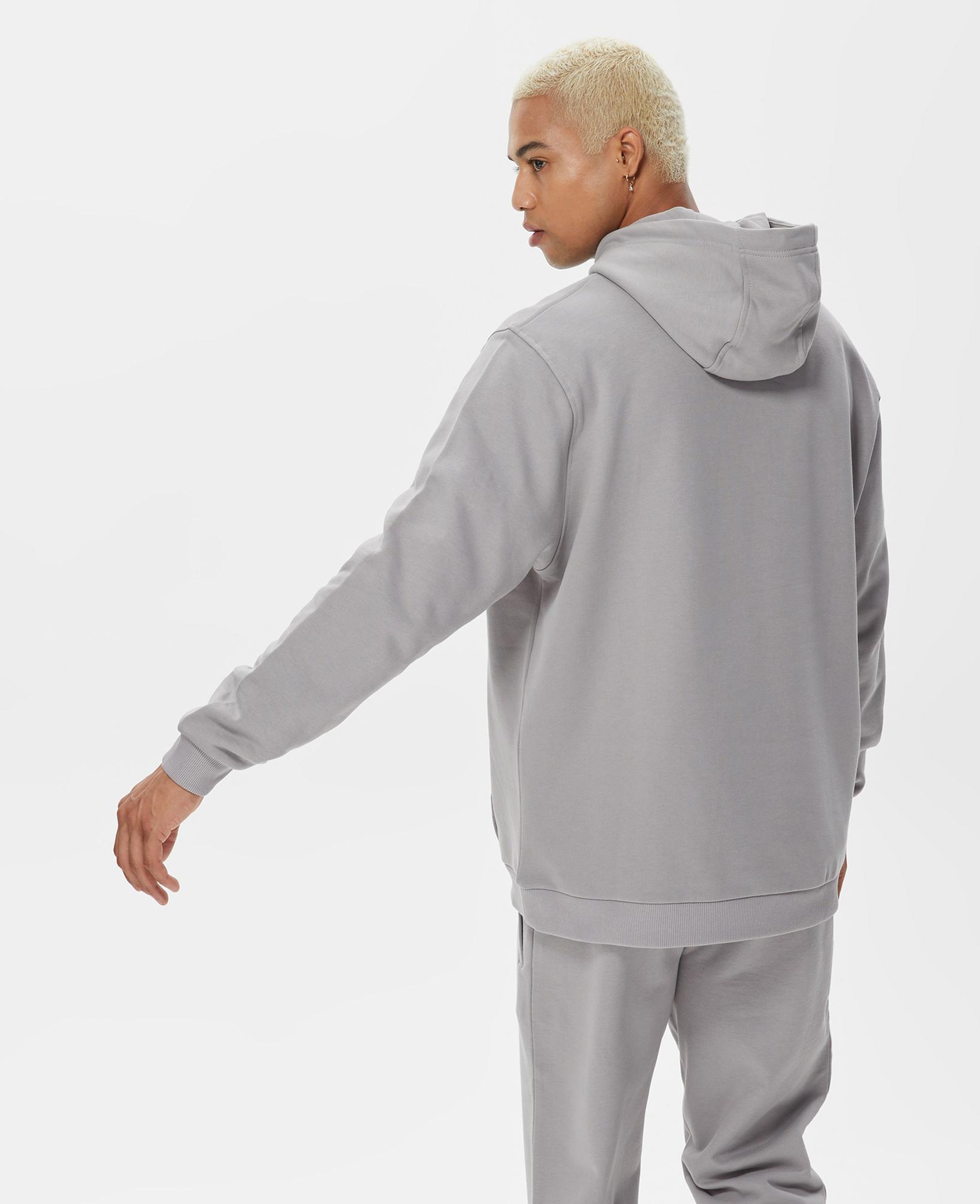UNITED4 Classic Erkek Gri Hoodie