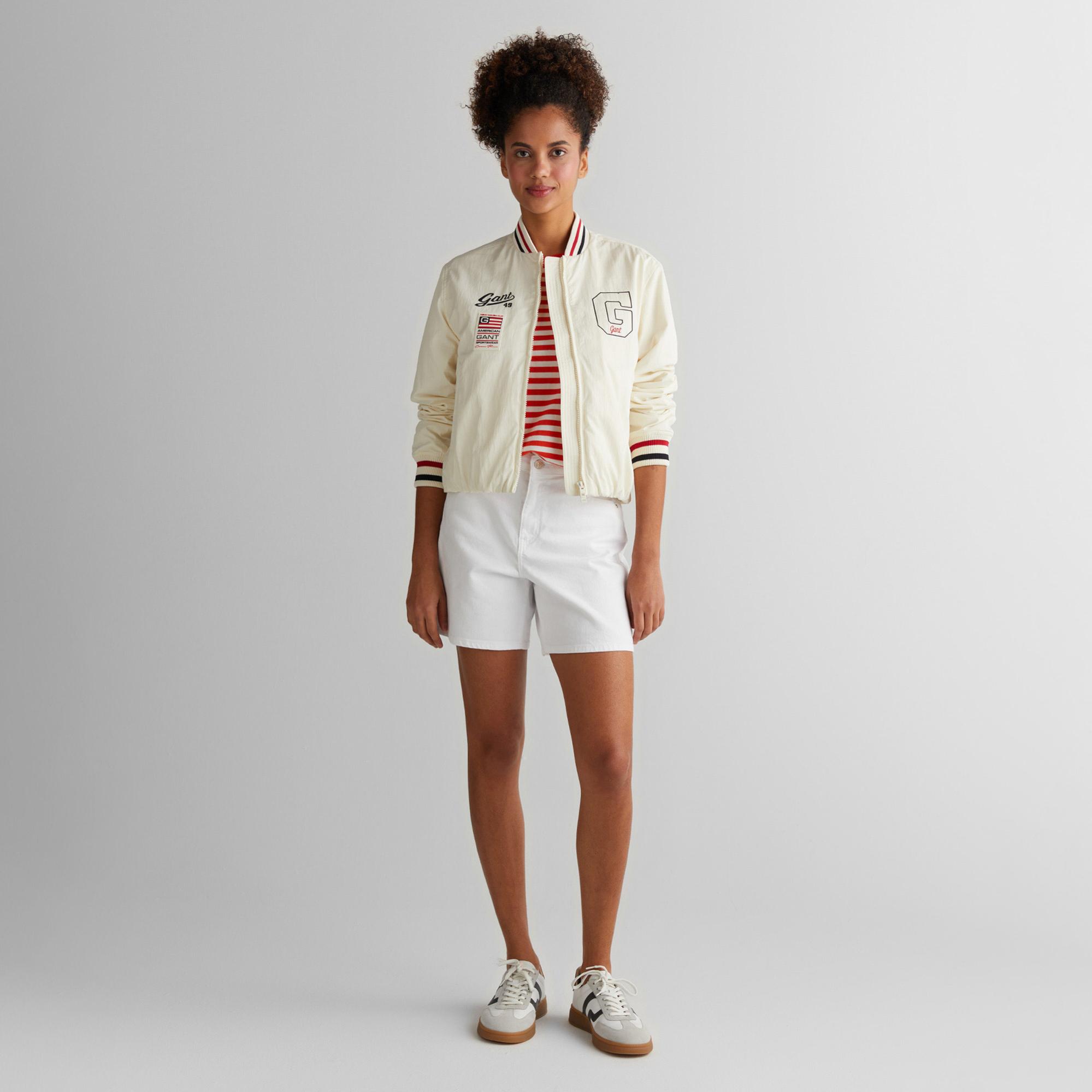 GANT Kadın Krem Hakim Yaka Logolu Ceket