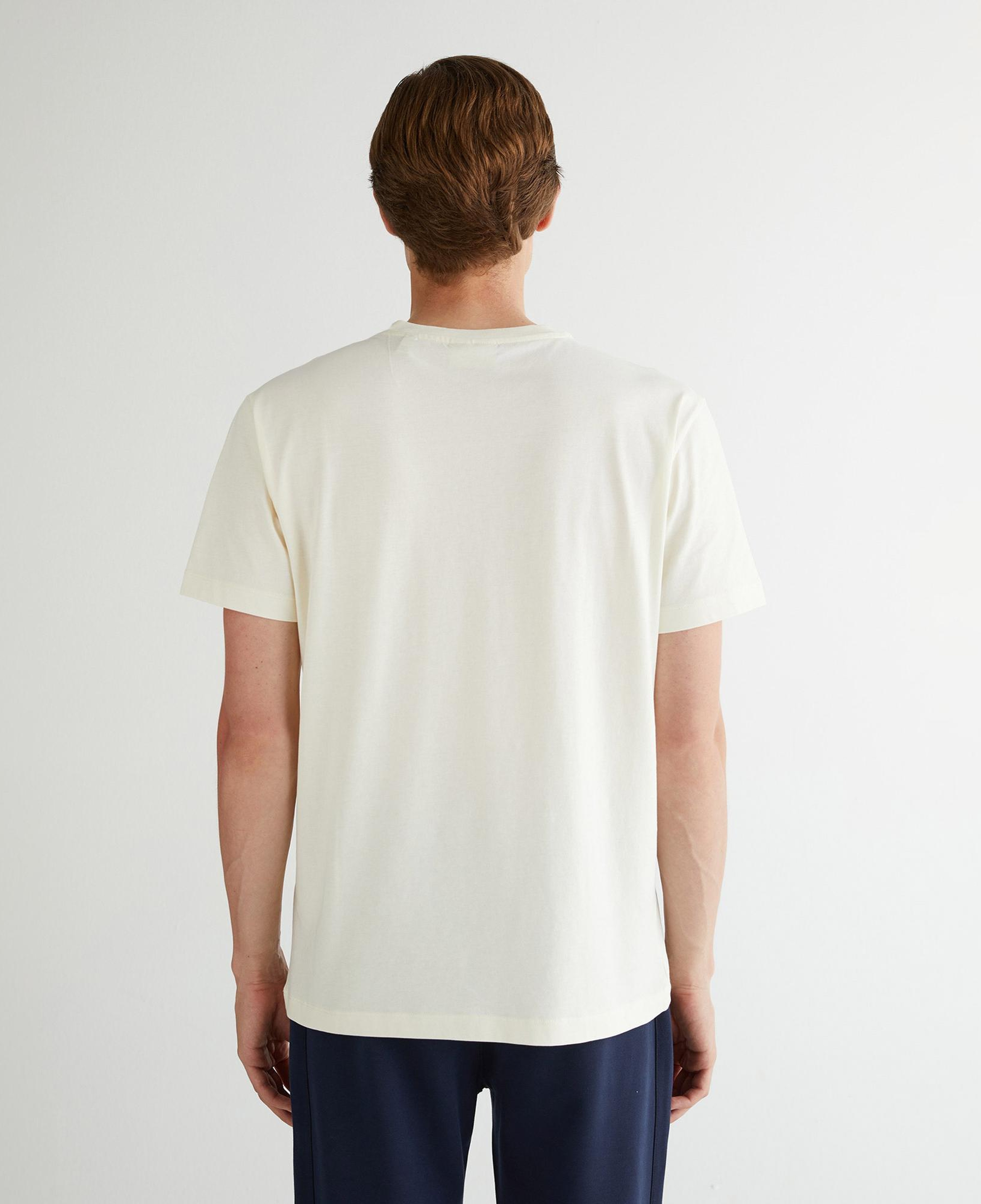 GANT Erkek Krem Regular Fit Bisiklet Yaka Logolu T-Shirt
