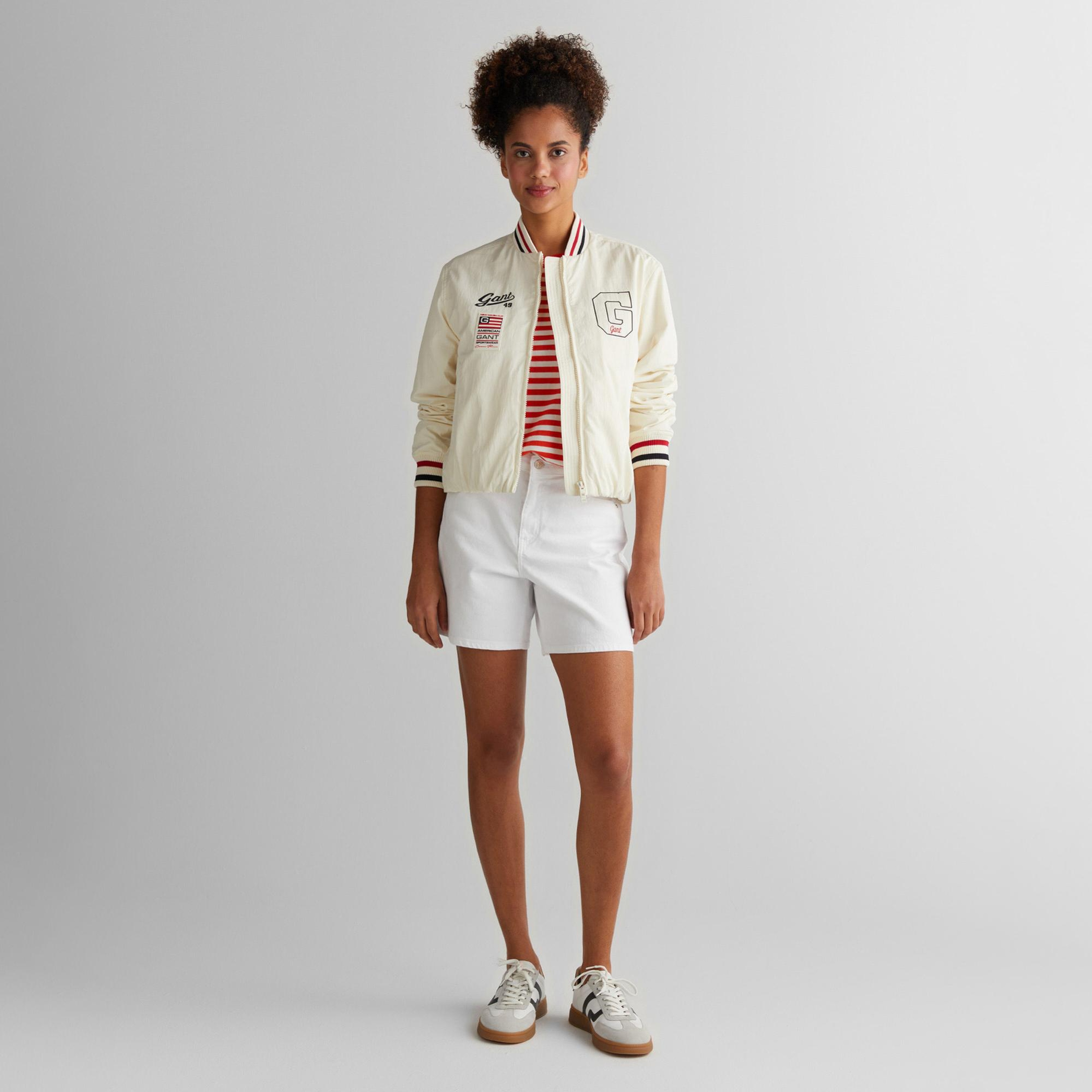 GANT Kadın Krem Hakim Yaka Logolu Ceket