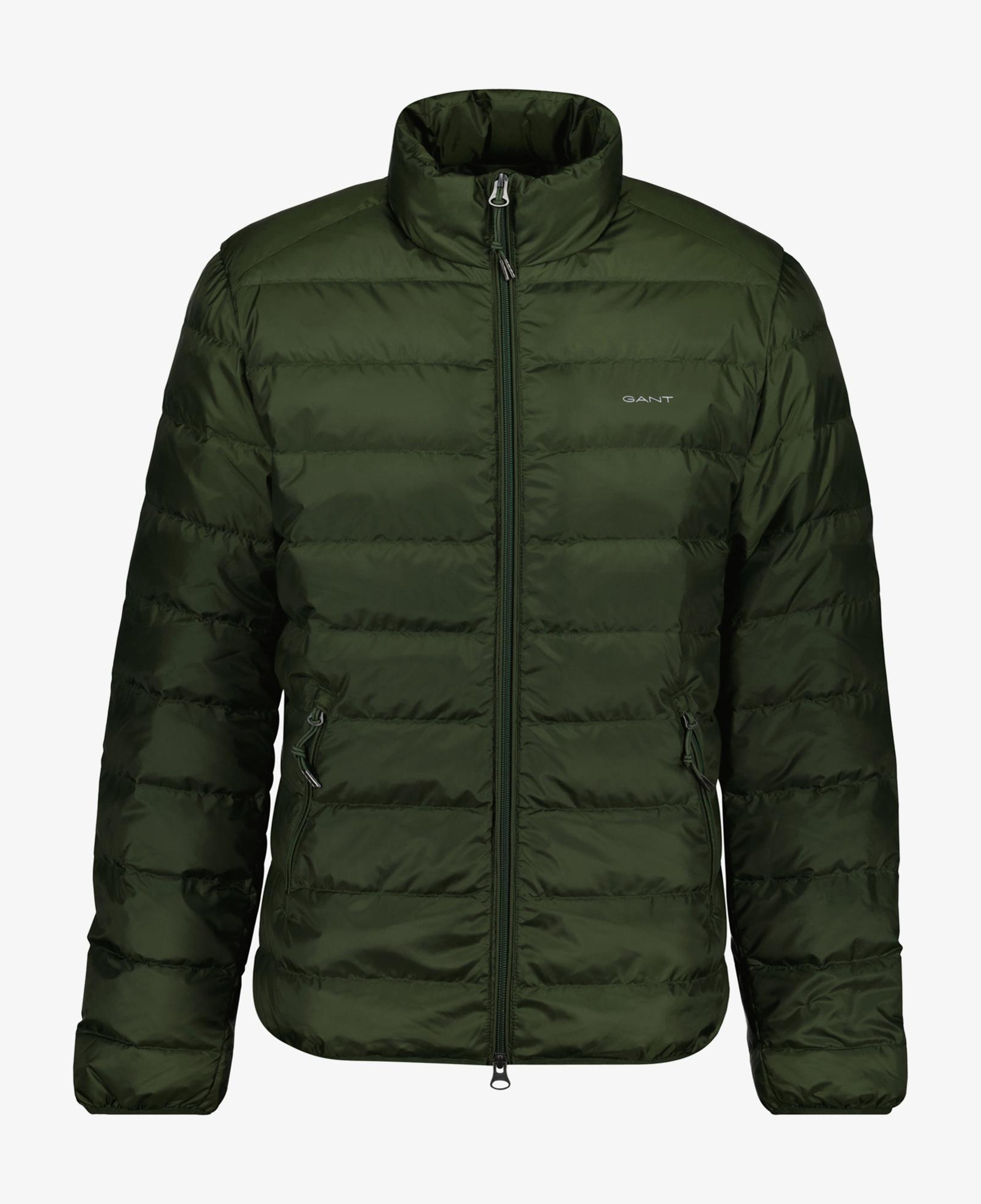 GANT Erkek Yeşil Regular Fit Dik Yaka Kaz Tüyü Mont