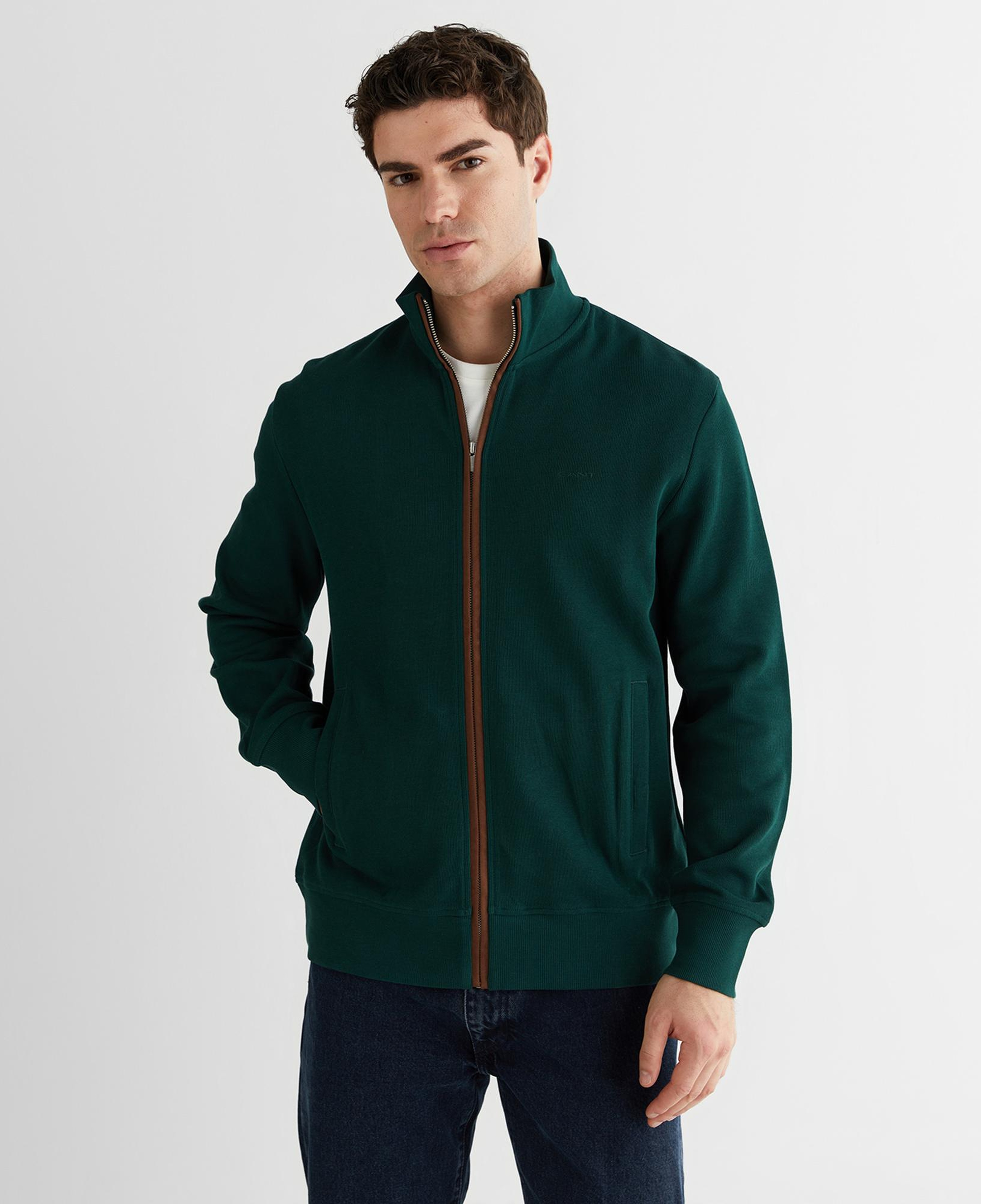 GANT Erkek Yeşil Regular Fit Hırka