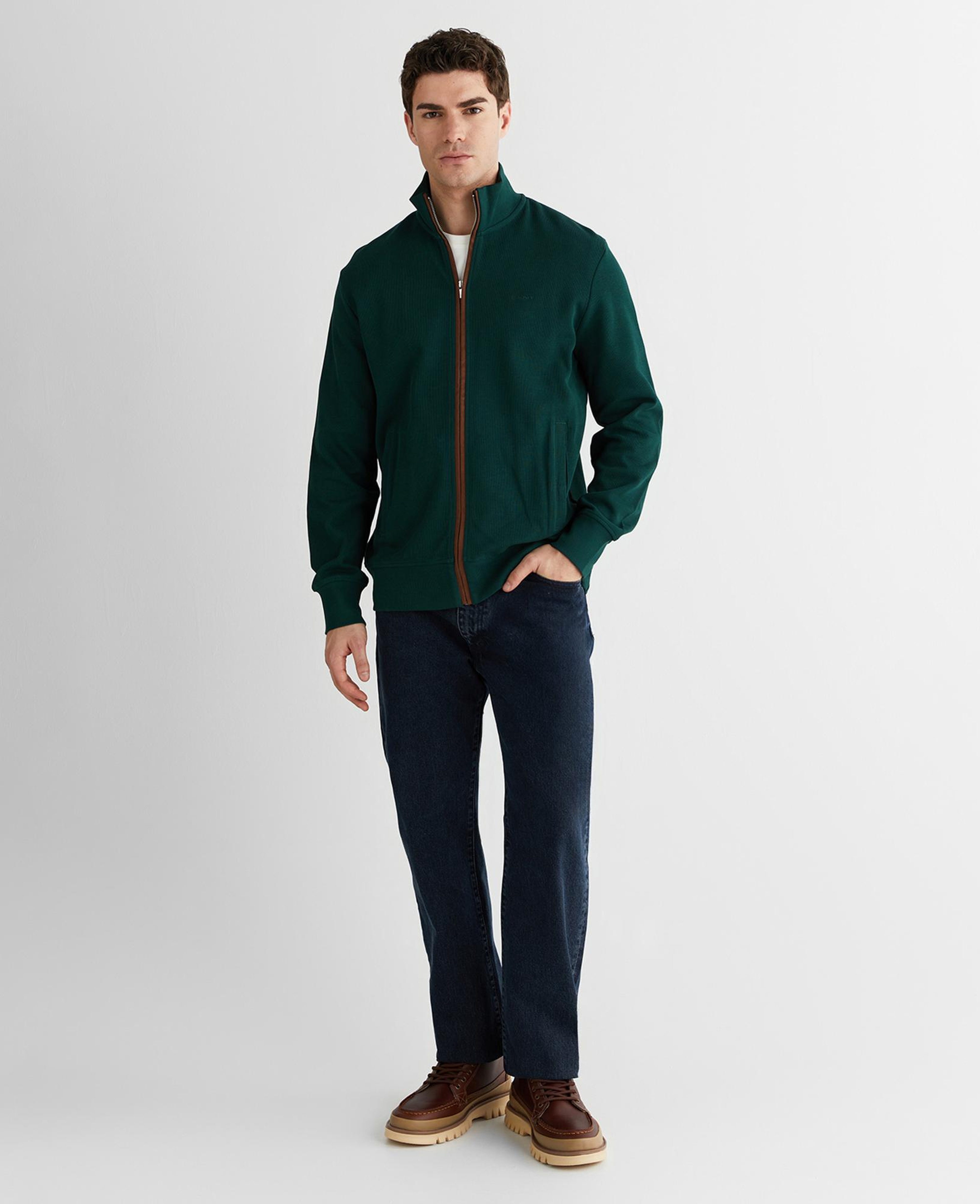 GANT Erkek Yeşil Regular Fit Hırka