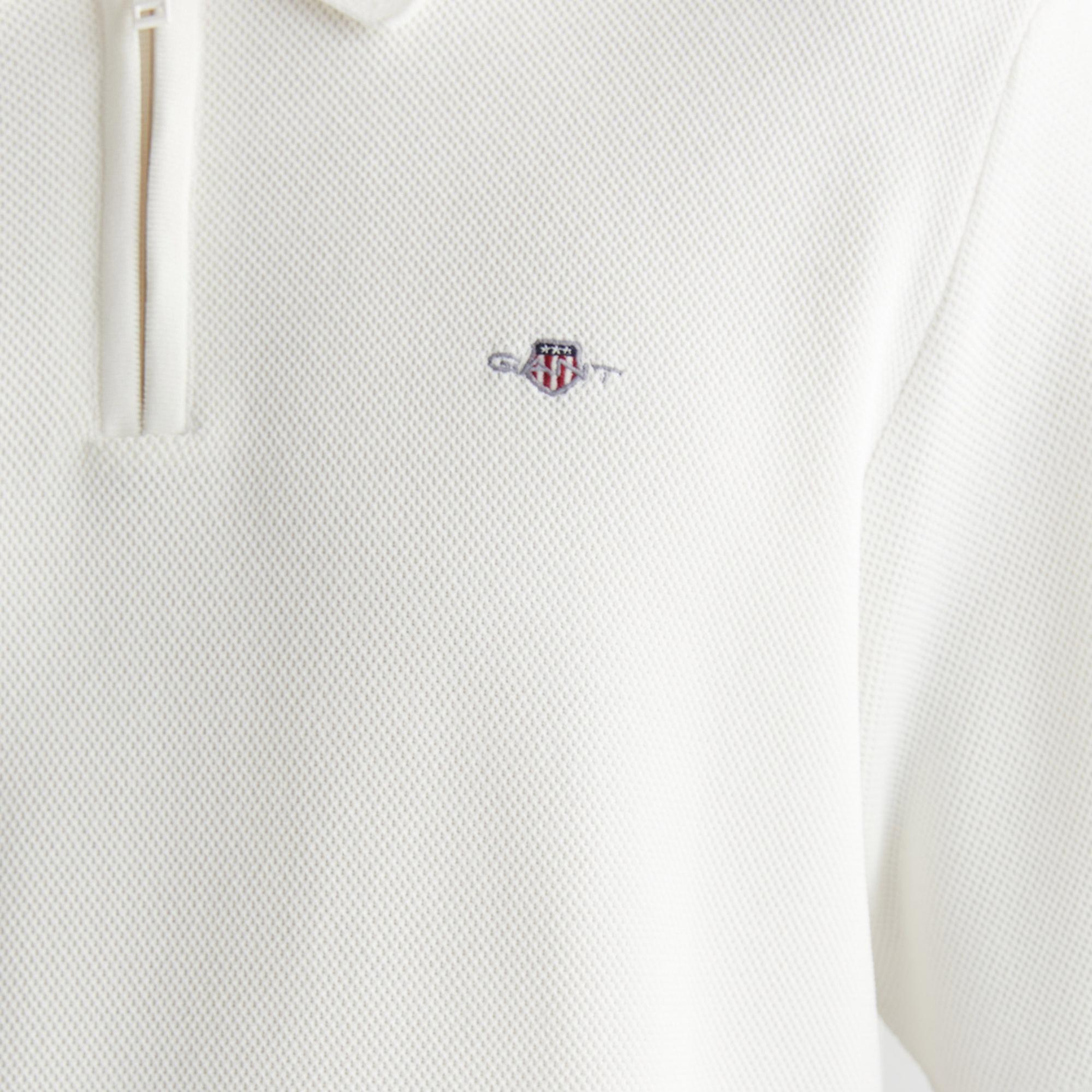 GANT Erkek Krem Regular Fit Triko Polo