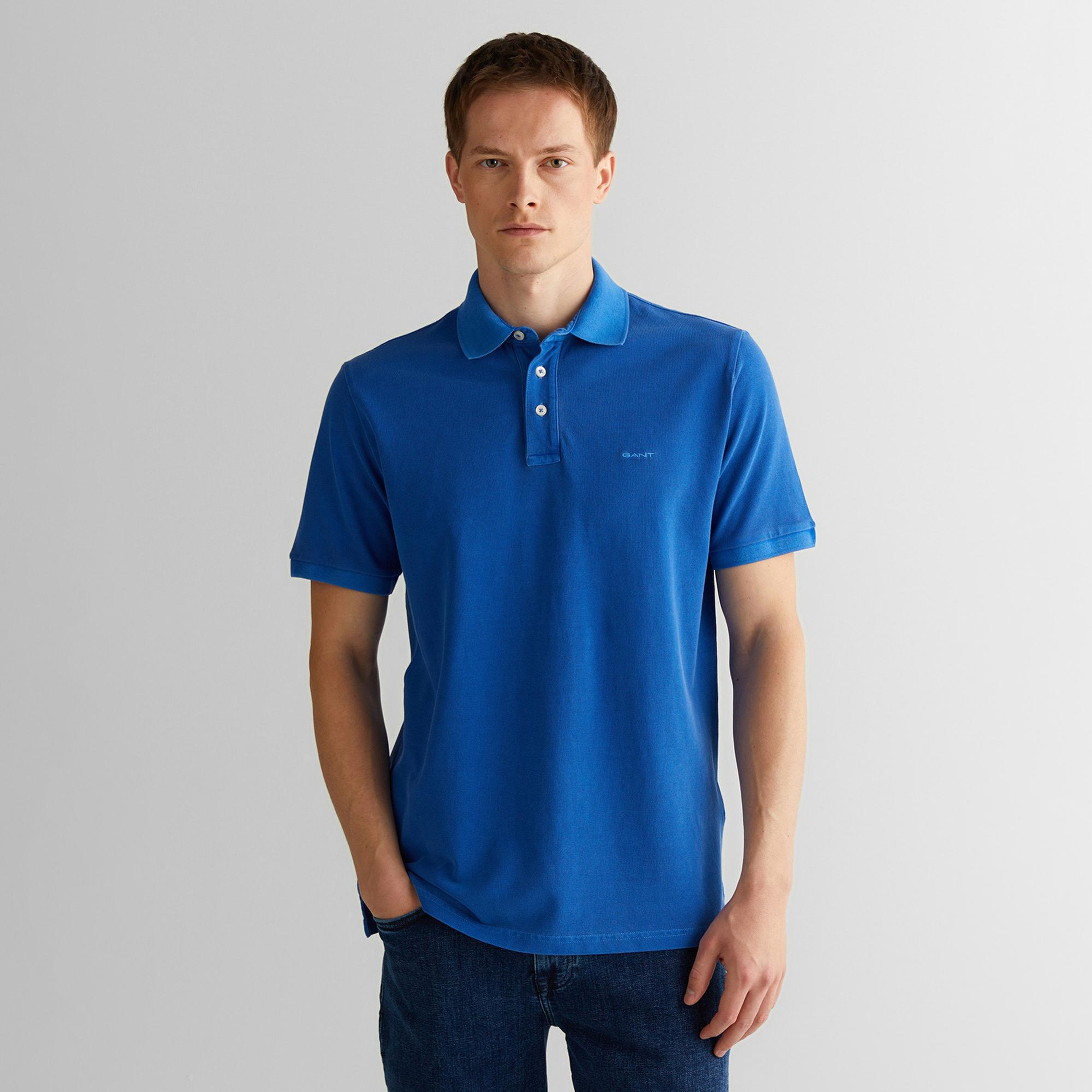 GANT Erkek Lacivert Regular Fit Polo