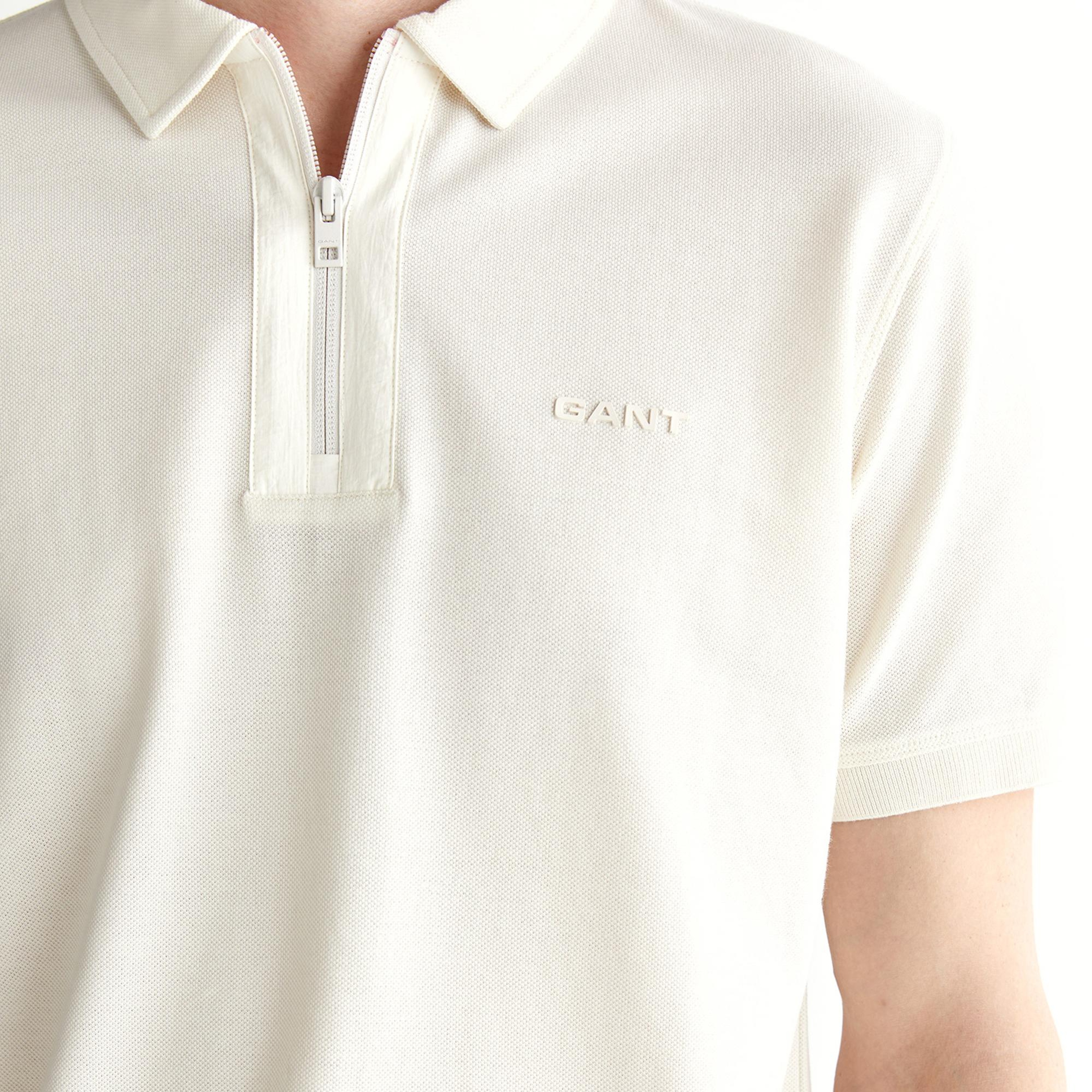 GANT Erkek Krem Regular Fit Logolu Polo