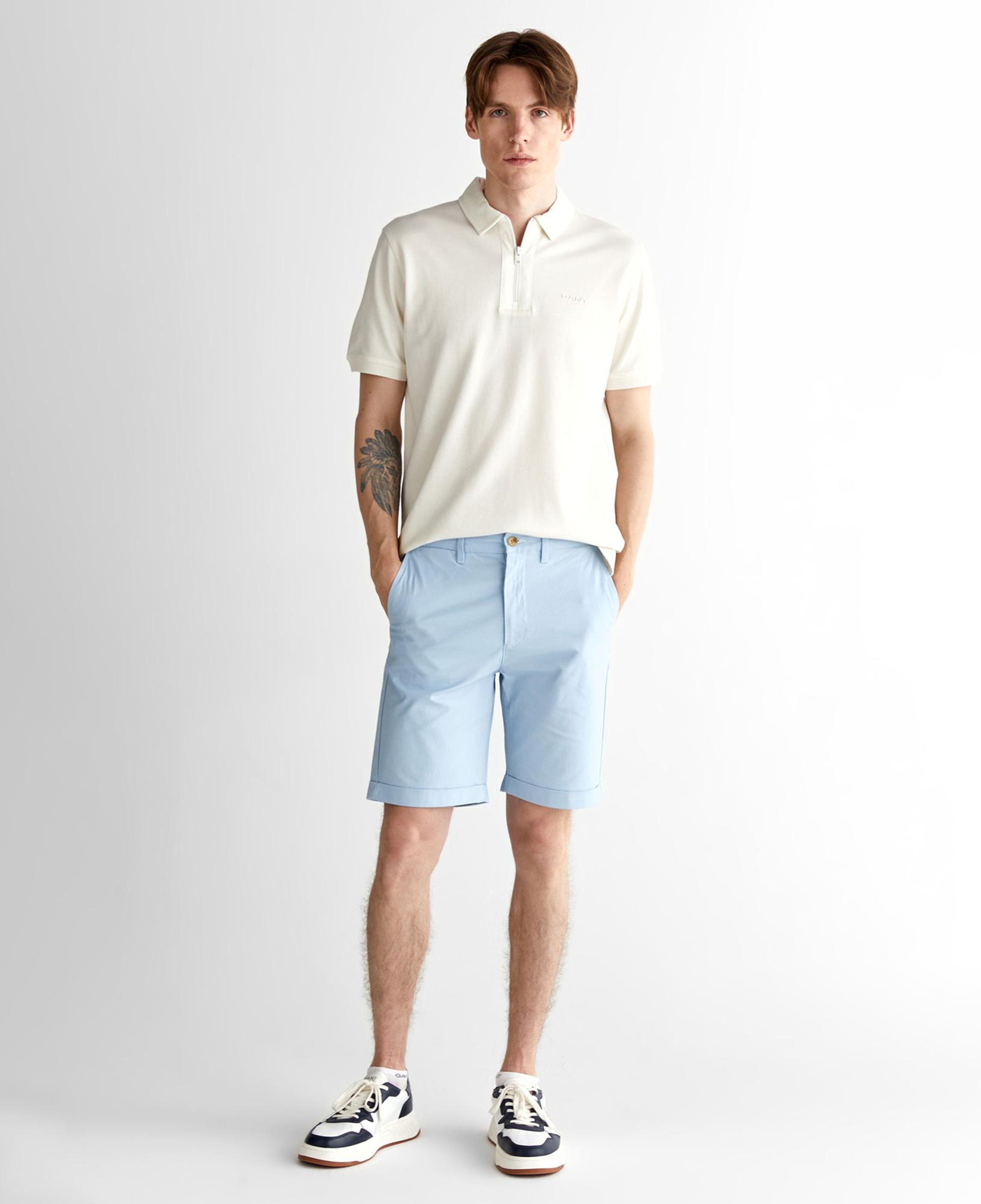 GANT Erkek Krem Regular Fit Logolu Polo