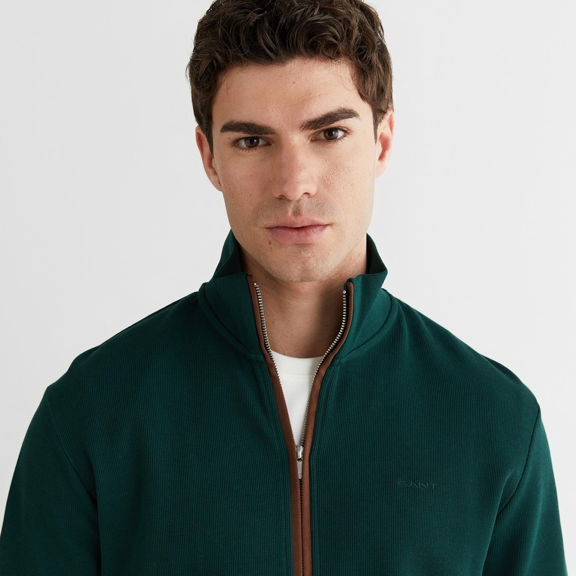 GANT Erkek Yeşil Regular Fit Hırka