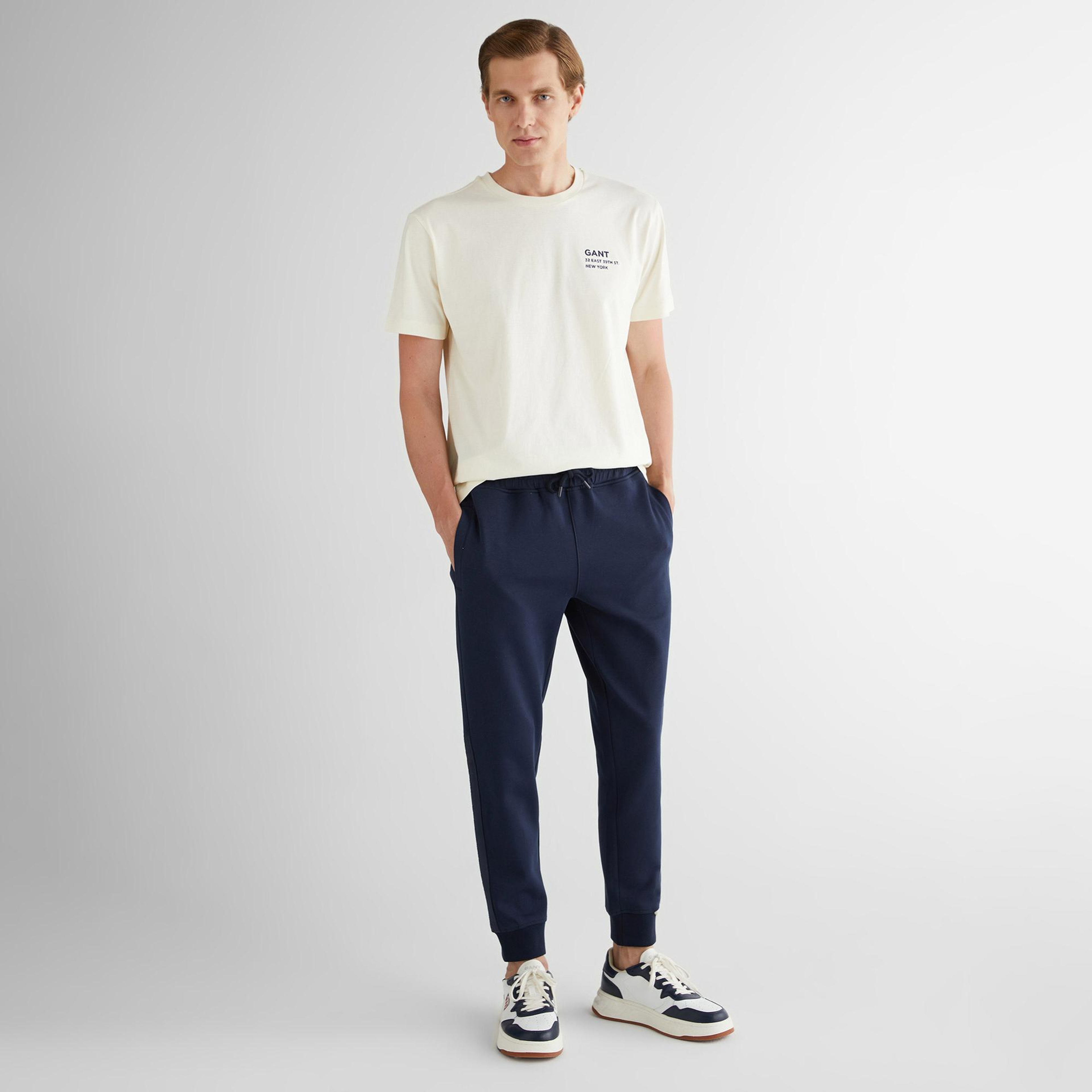 Gant Erkek Lacivert Regular Fit Eşofman Altı