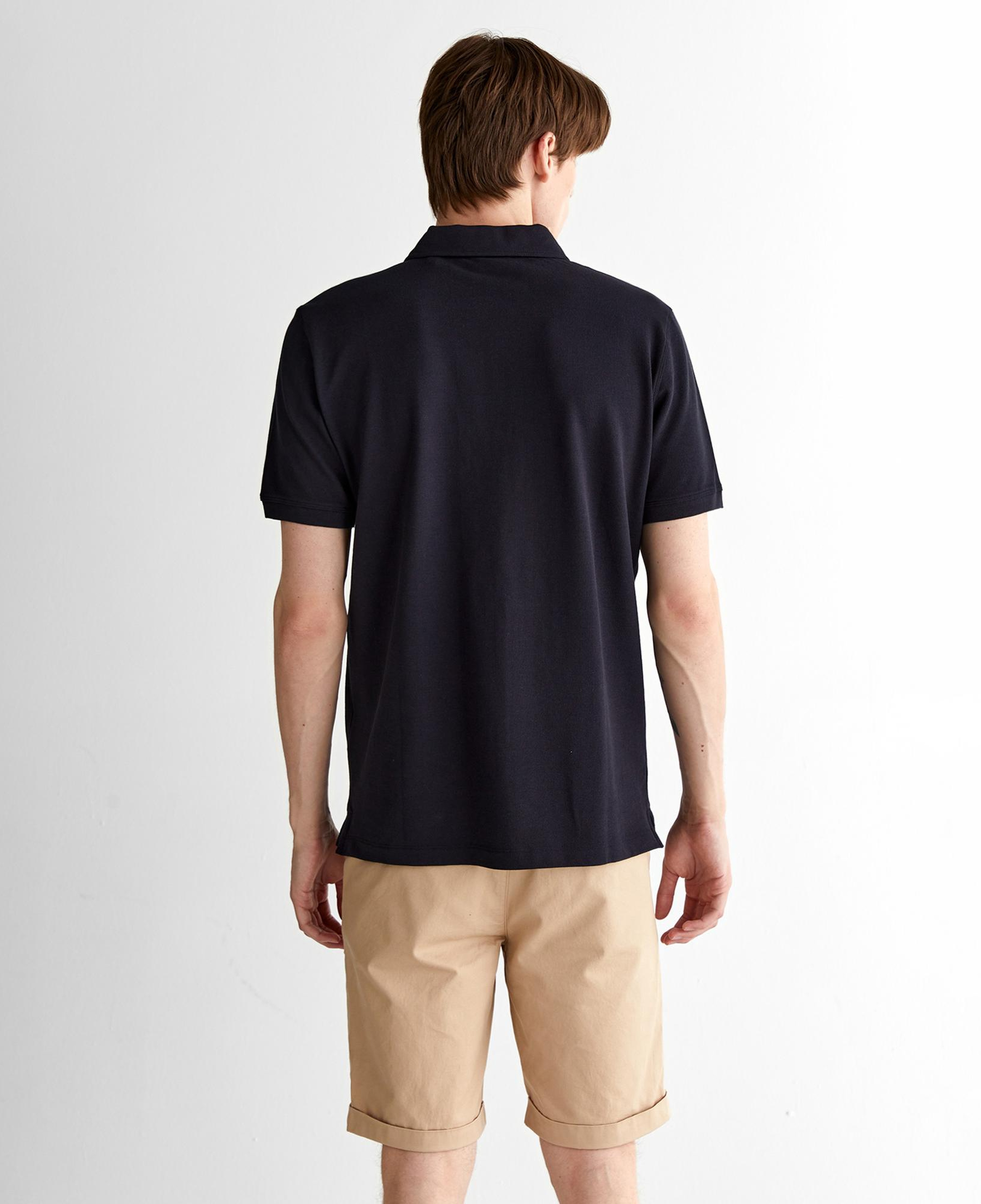 GANT Erkek Siyah Regular Fit Logolu Polo