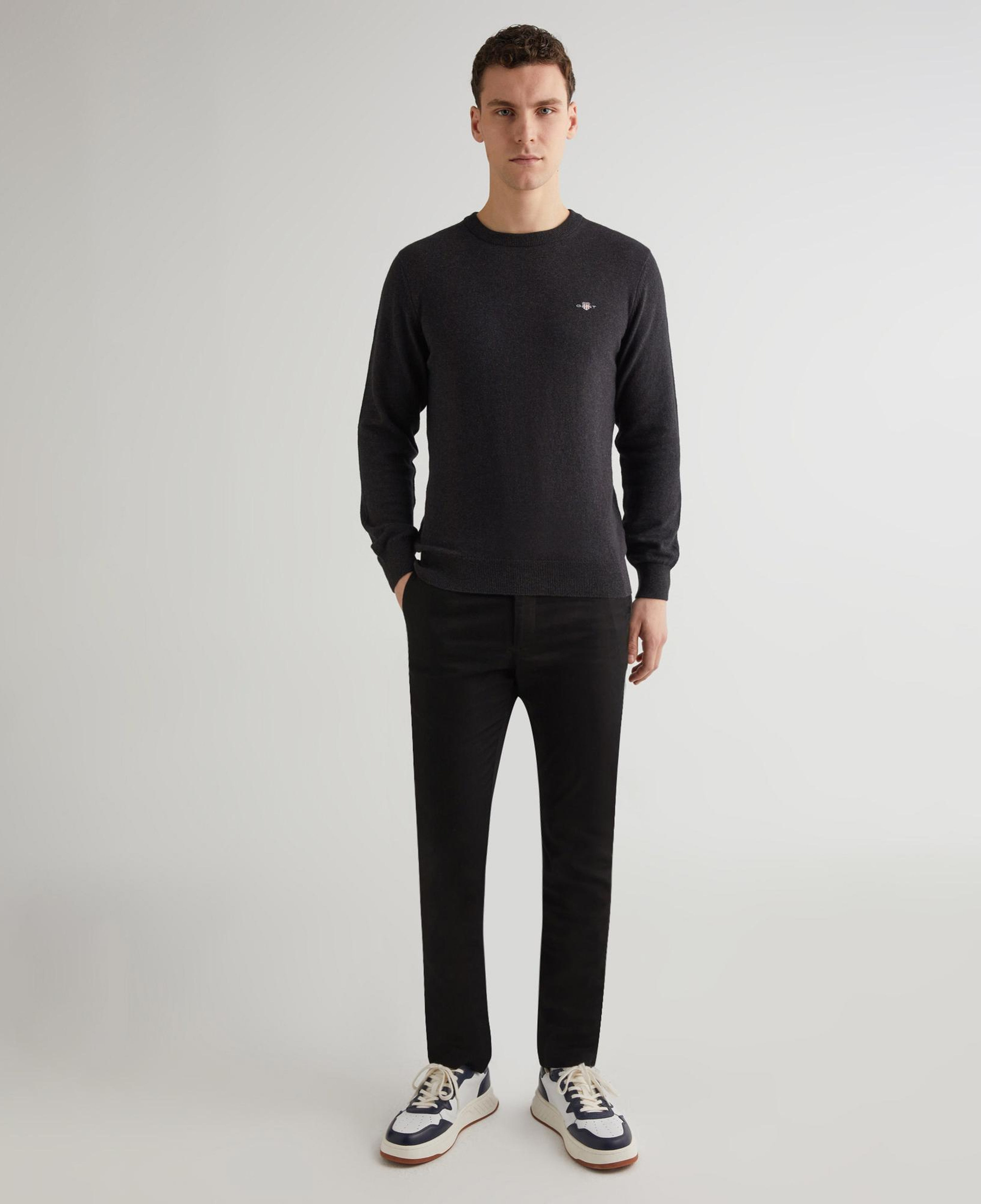 GANT Erkek Siyah Slim Fit Pantolon