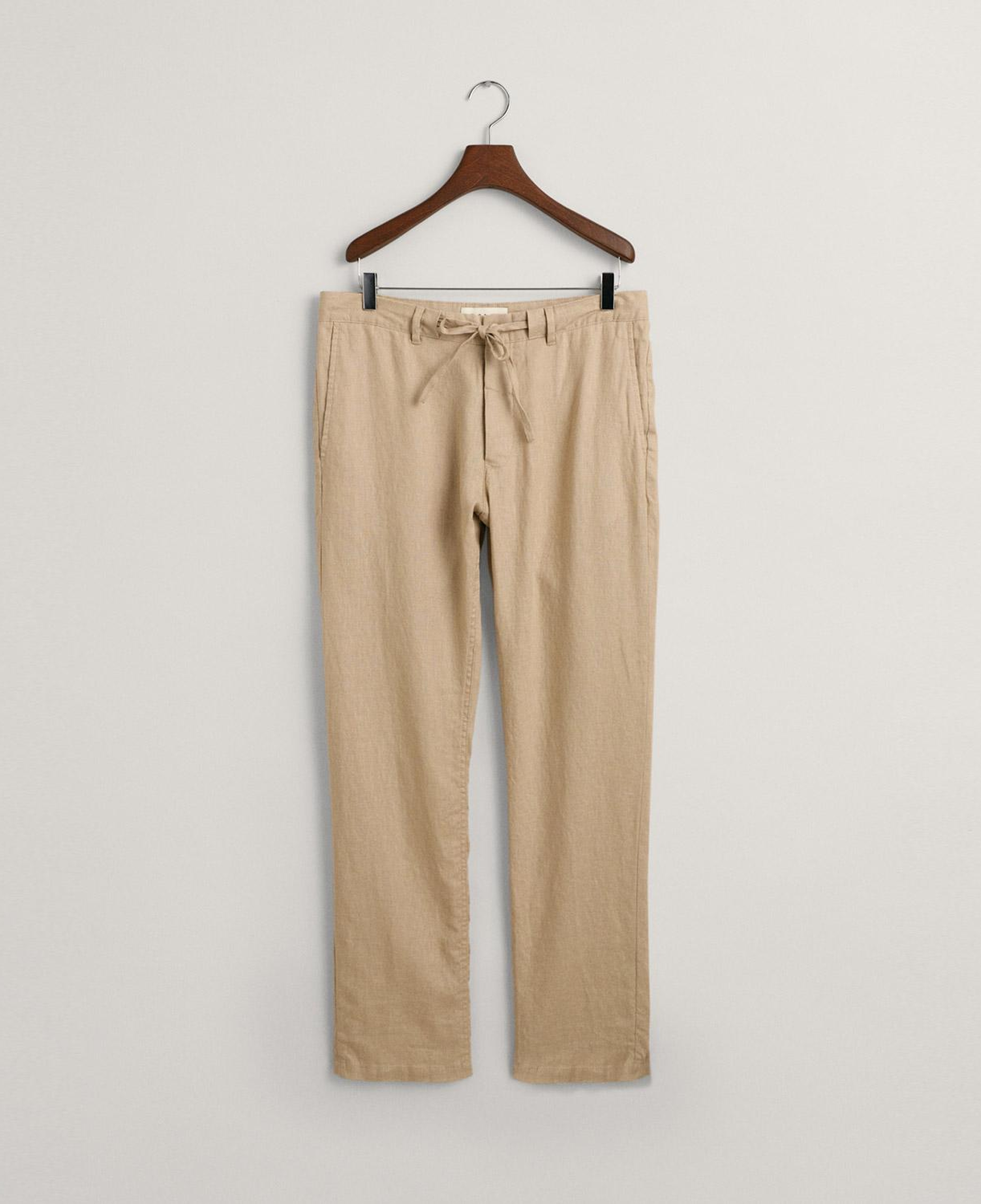 GANT Erkek Bej Relaxed Fit Keten Pantolon