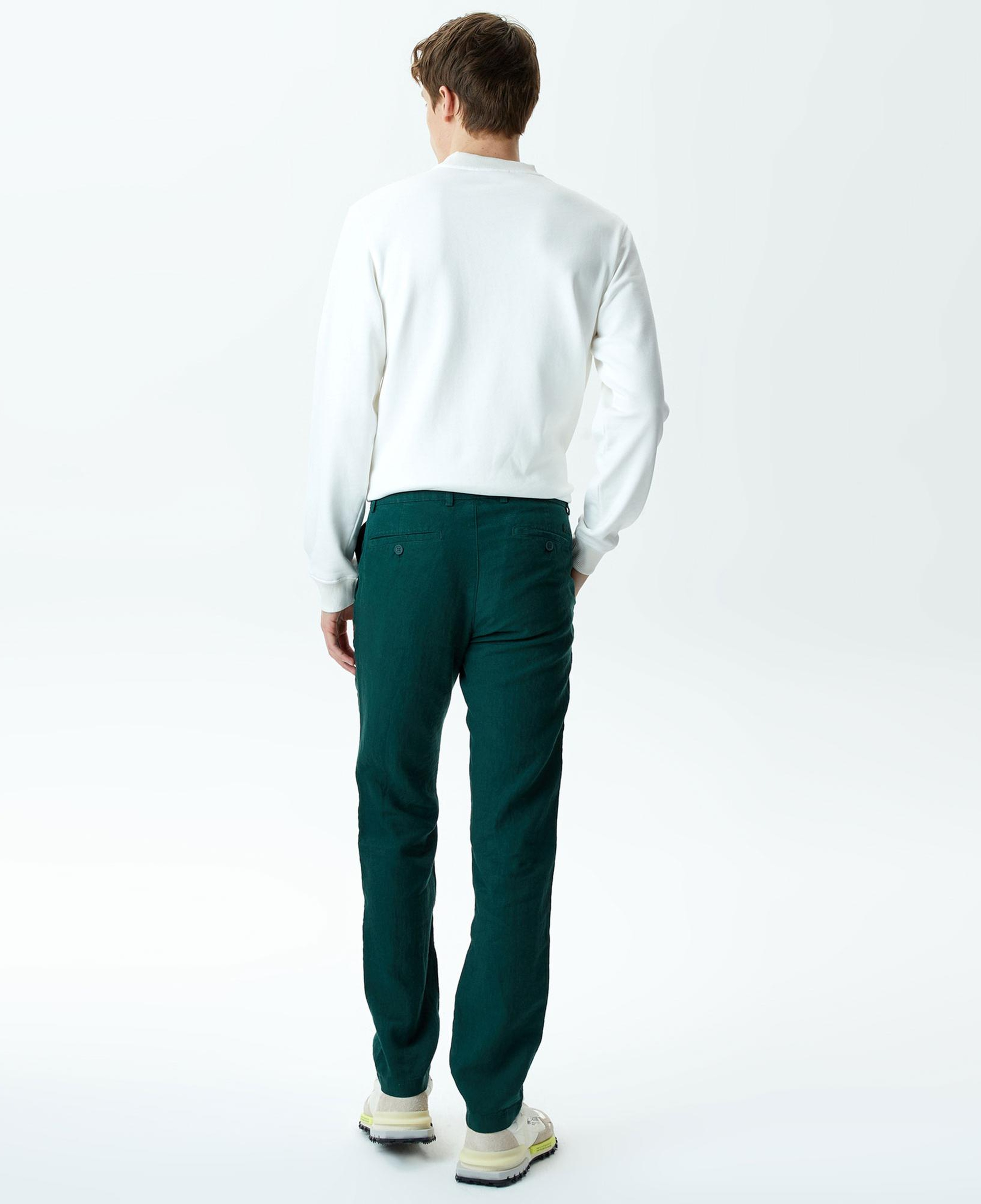 Erkek Slim Fit Chino Yeşil Pantolon