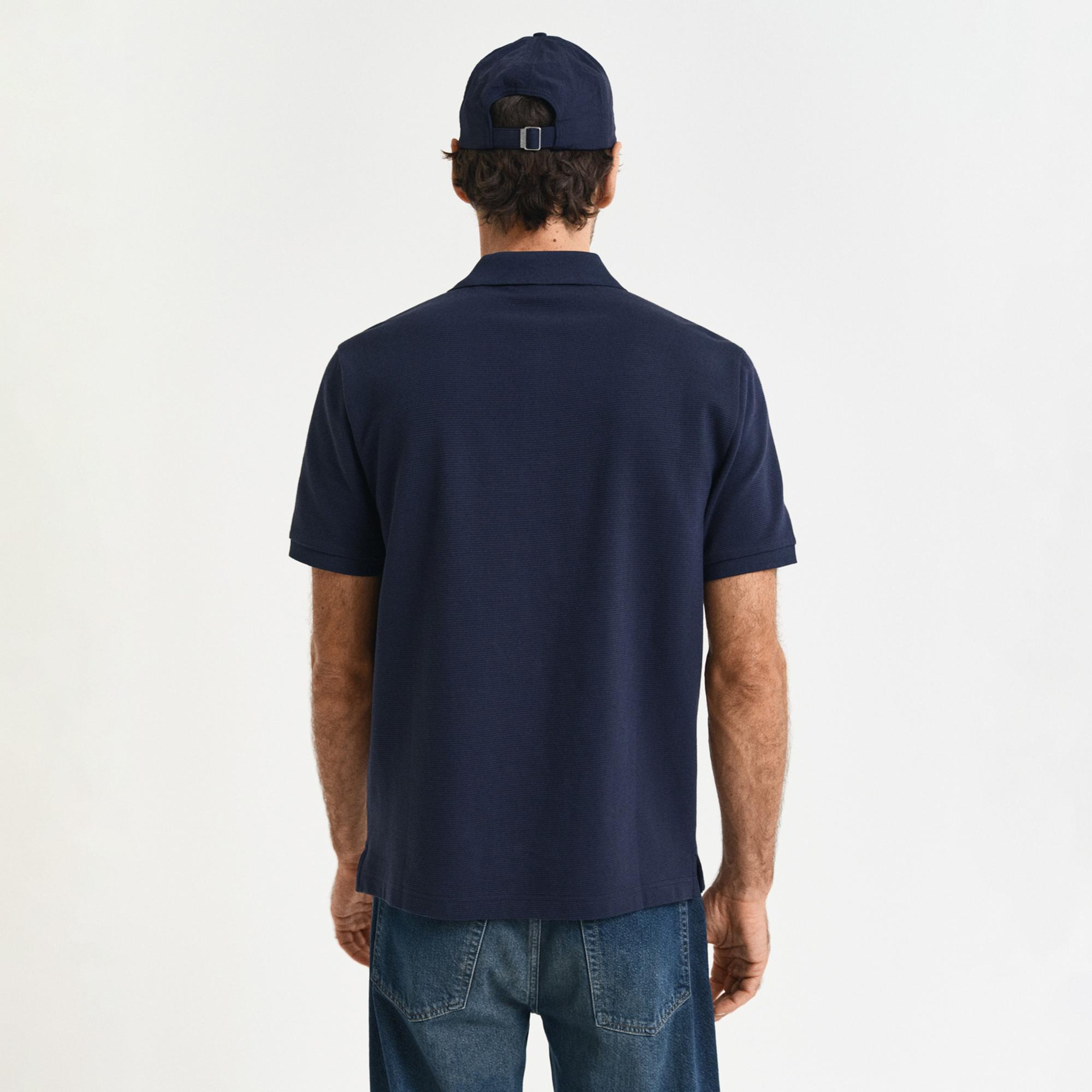GANT Erkek Lacivert Regular Fit Polo