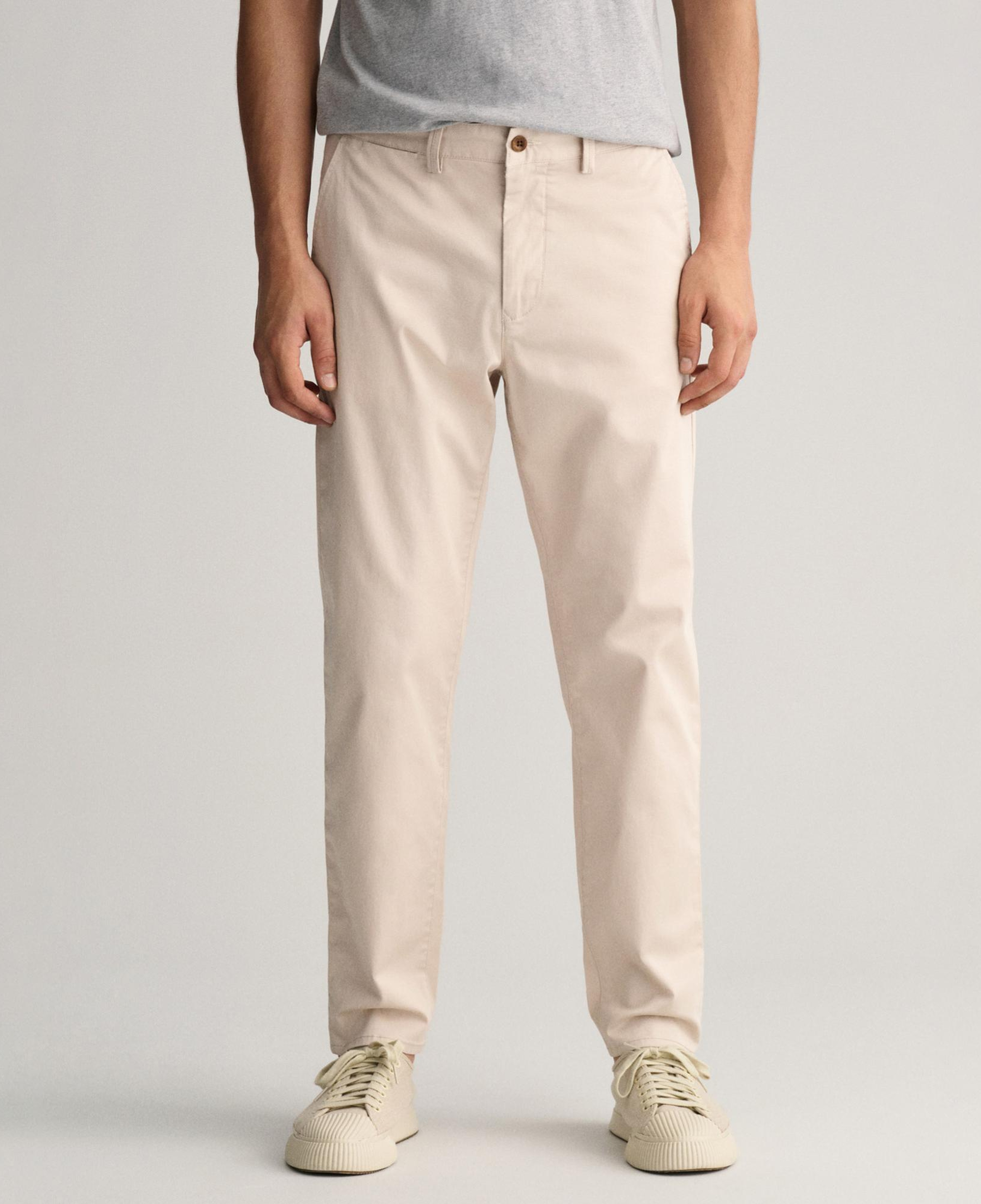 GANT Erkek Krem Regular Fit Chino Pantolon