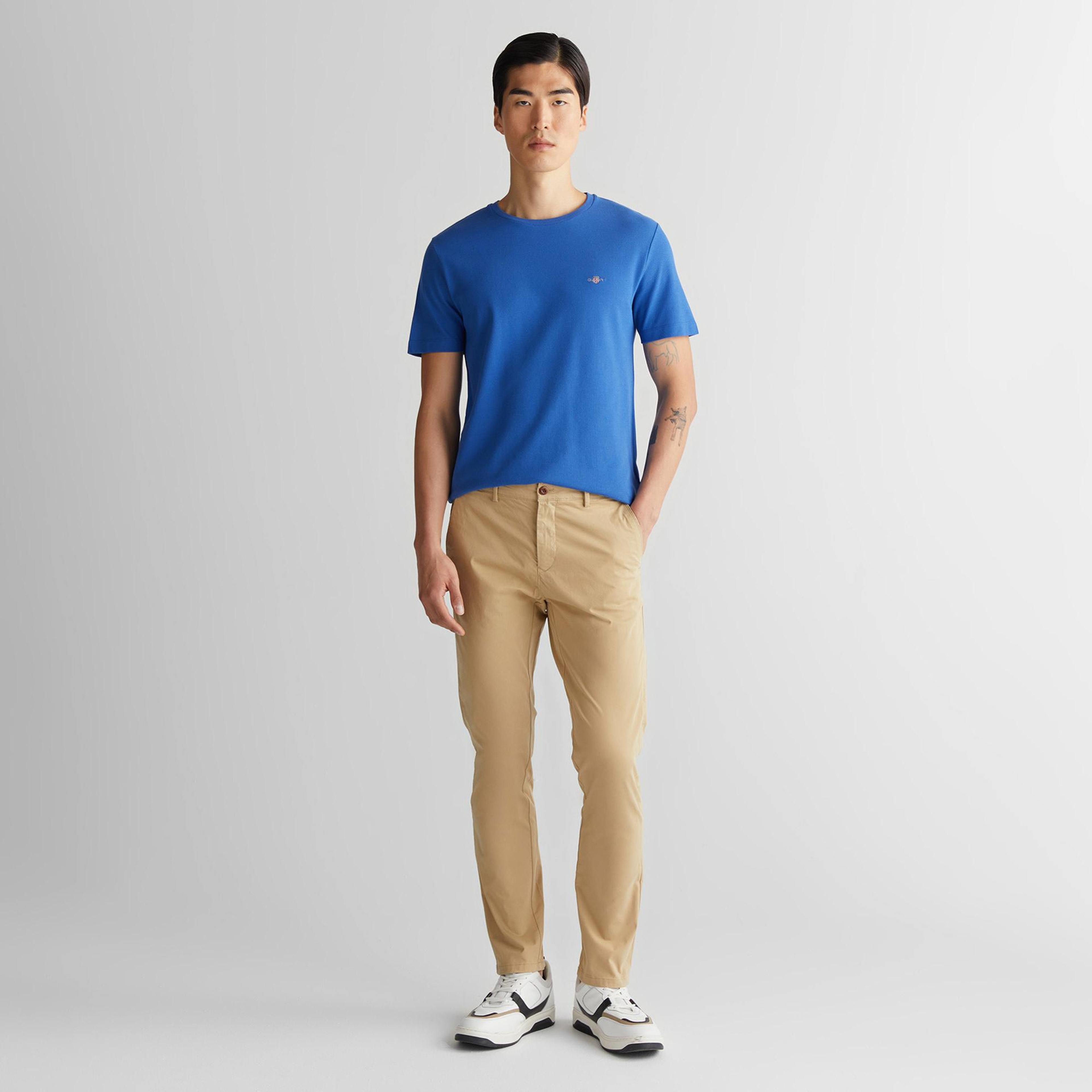 GANT Erkek Bej Slim Fit Pantolon