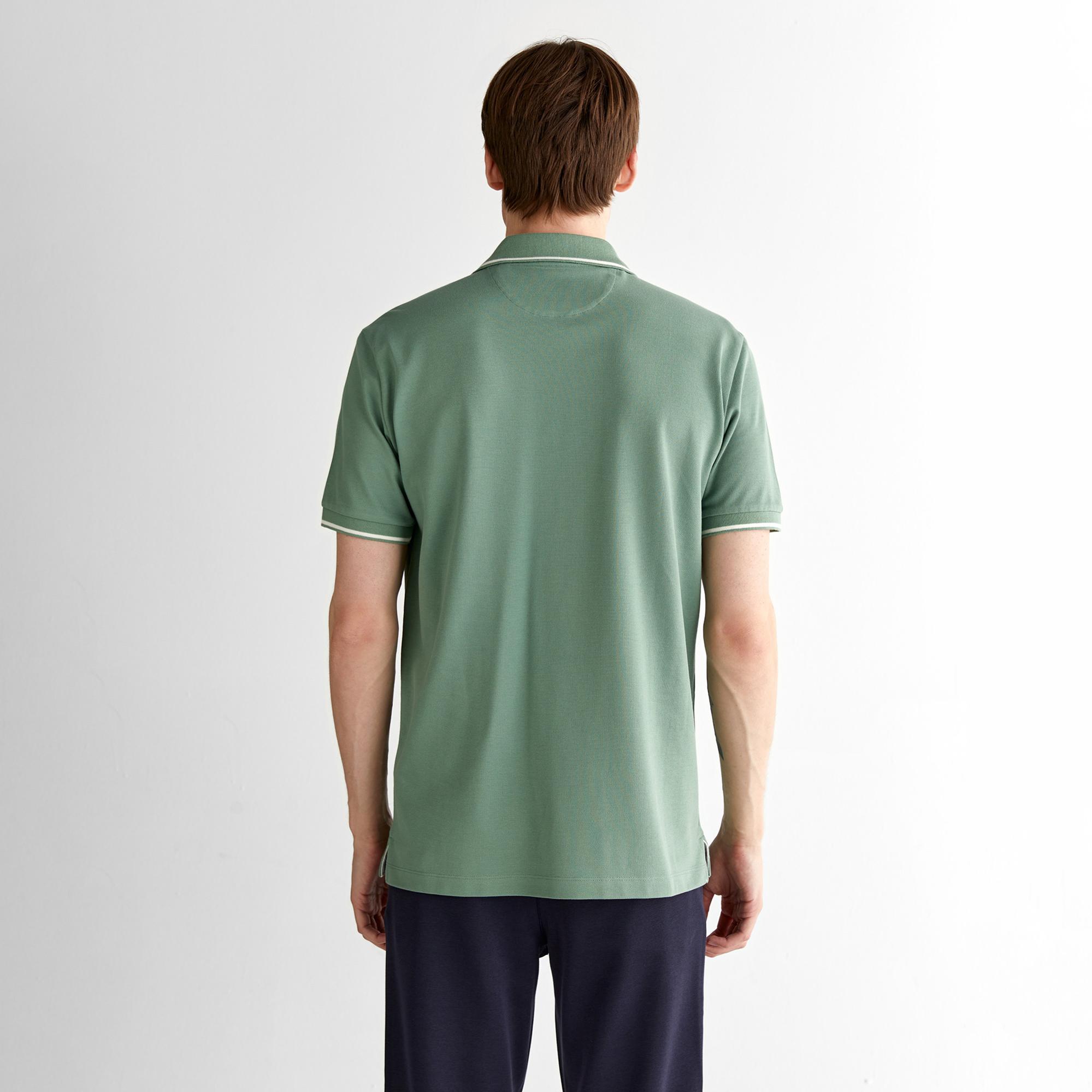 GANT Erkek Yeşil Regular Fit Polo