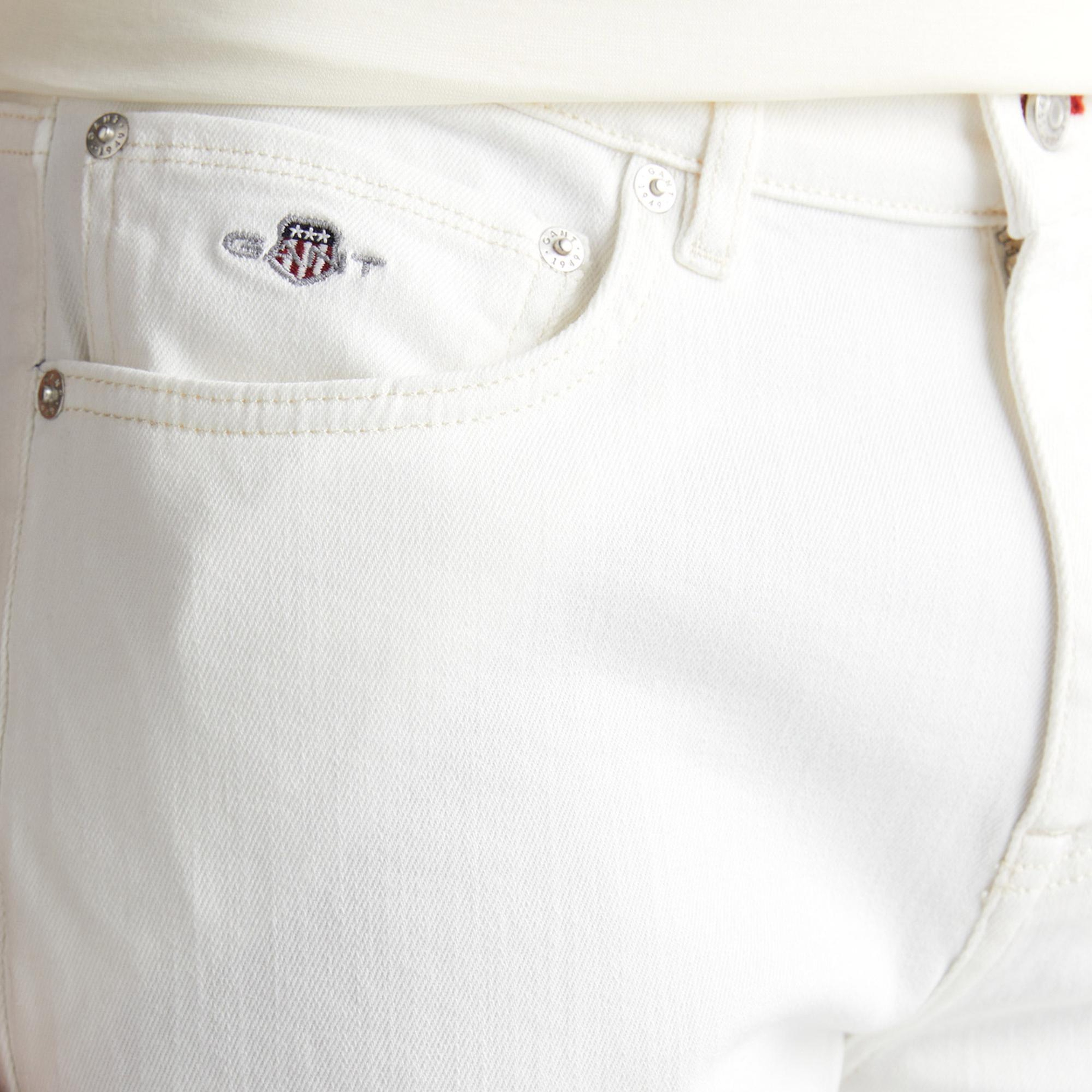 GANT Erkek Krem Regular Fit Pantolon