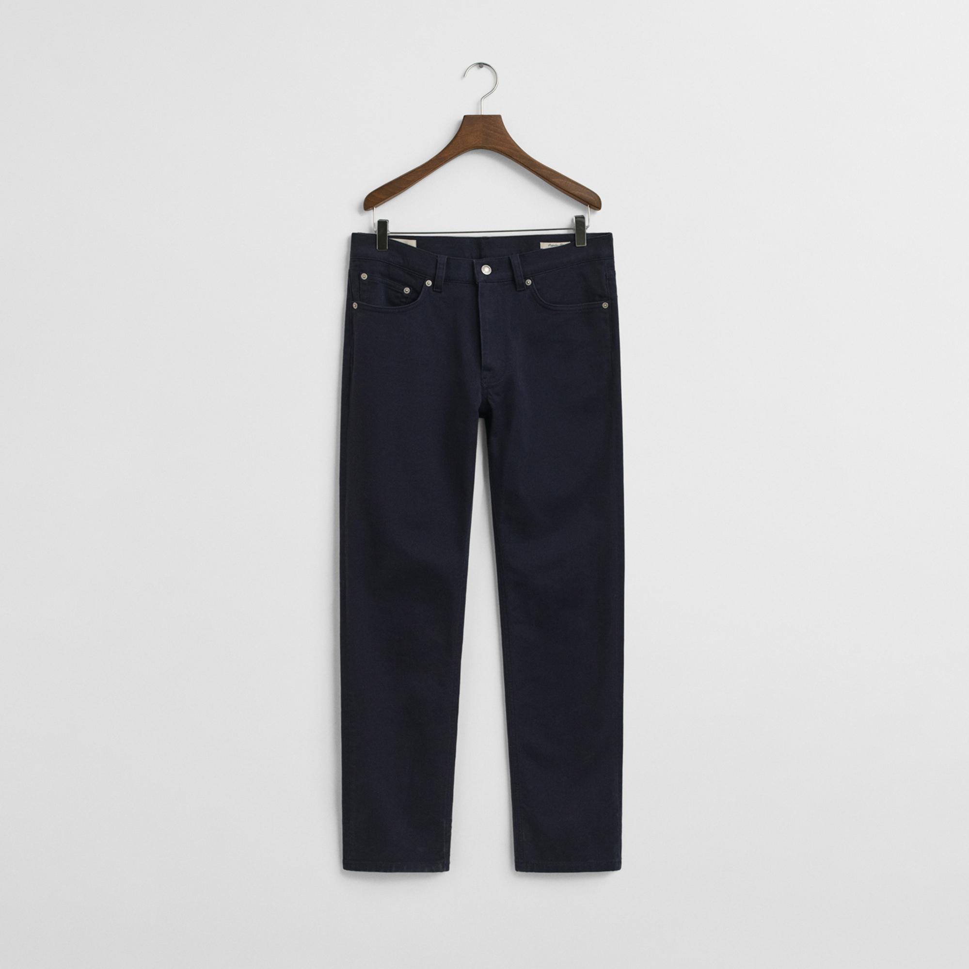 GANT Erkek Lacivert Regular Fit Soft Twill Jean