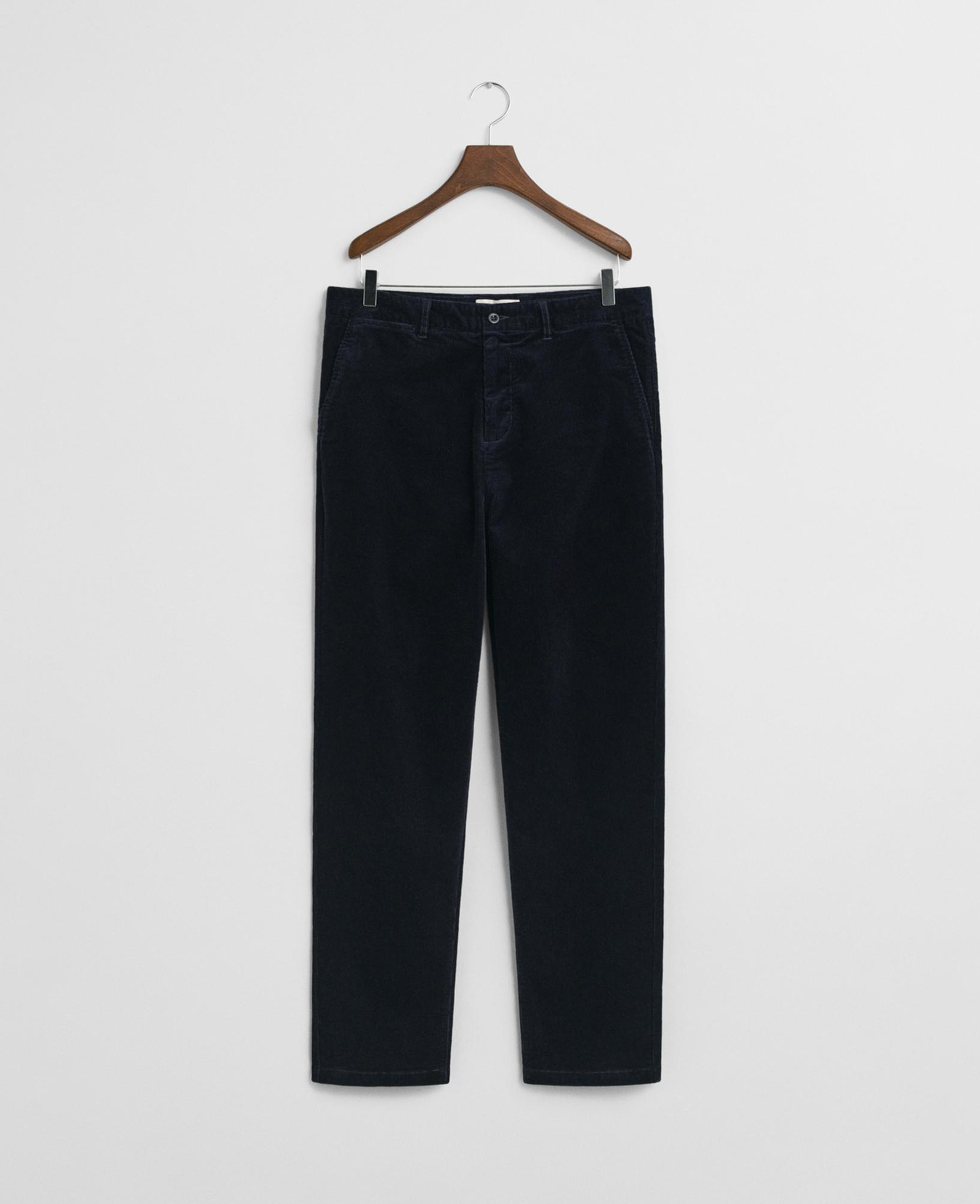 GANT Erkek Lacivert Regular Fit Cord Chino Pantolon
