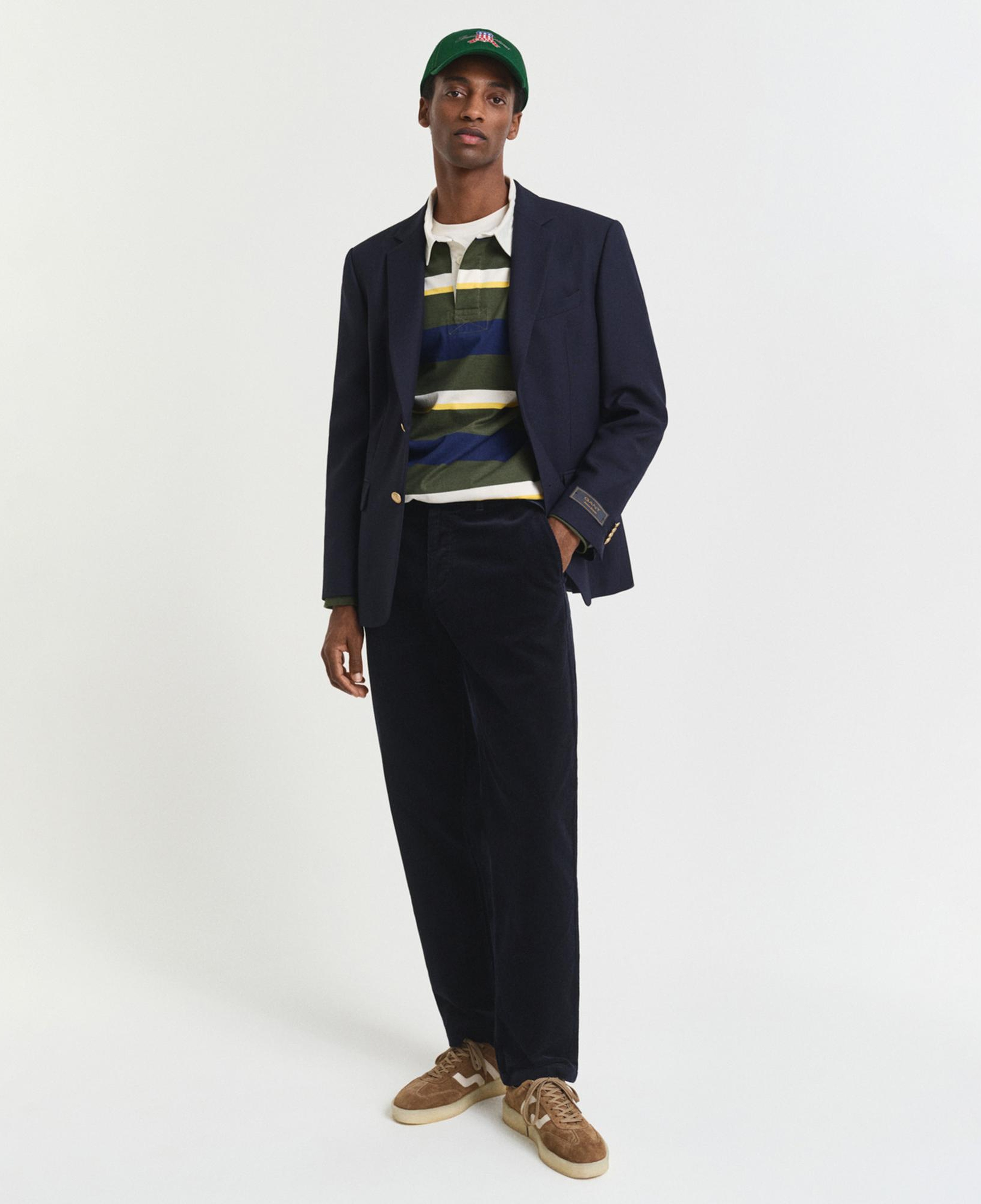 GANT Erkek Lacivert Regular Fit Cord Chino Pantolon