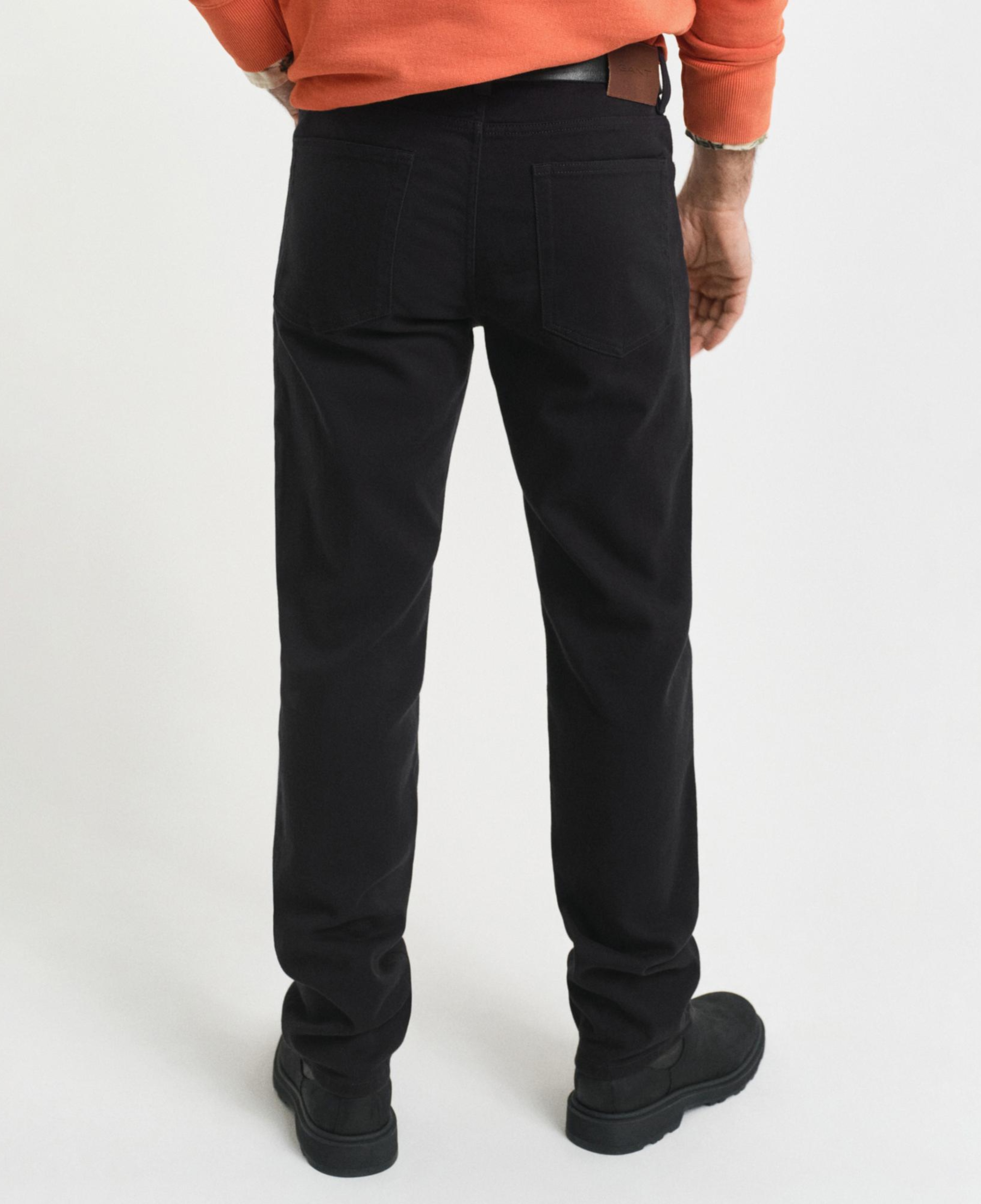 GANT Erkek Siyah Regular Fit Soft Twill Jean