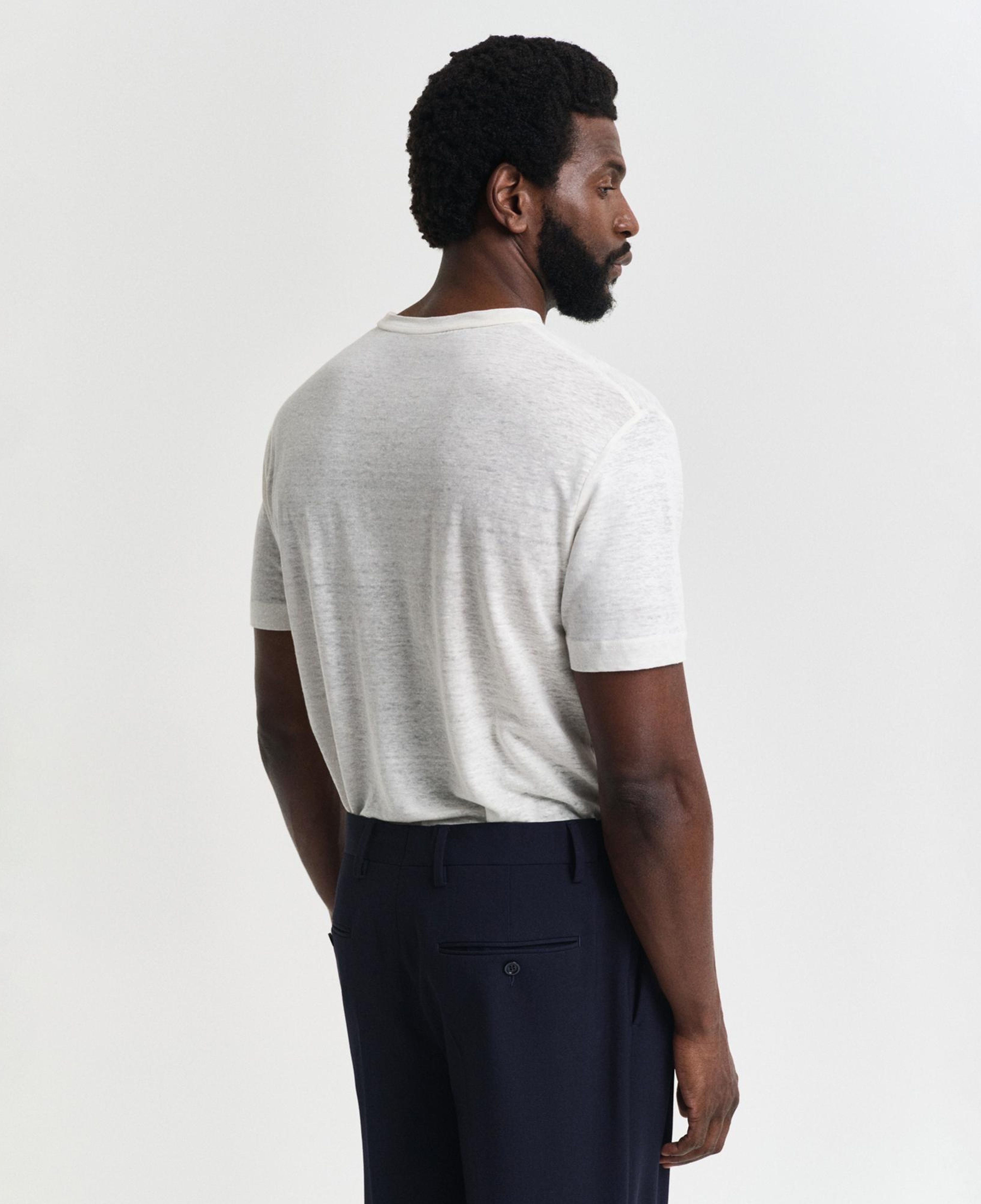 GANT Erkek Krem Regular Fit Bisiklet Yaka T-Shirt