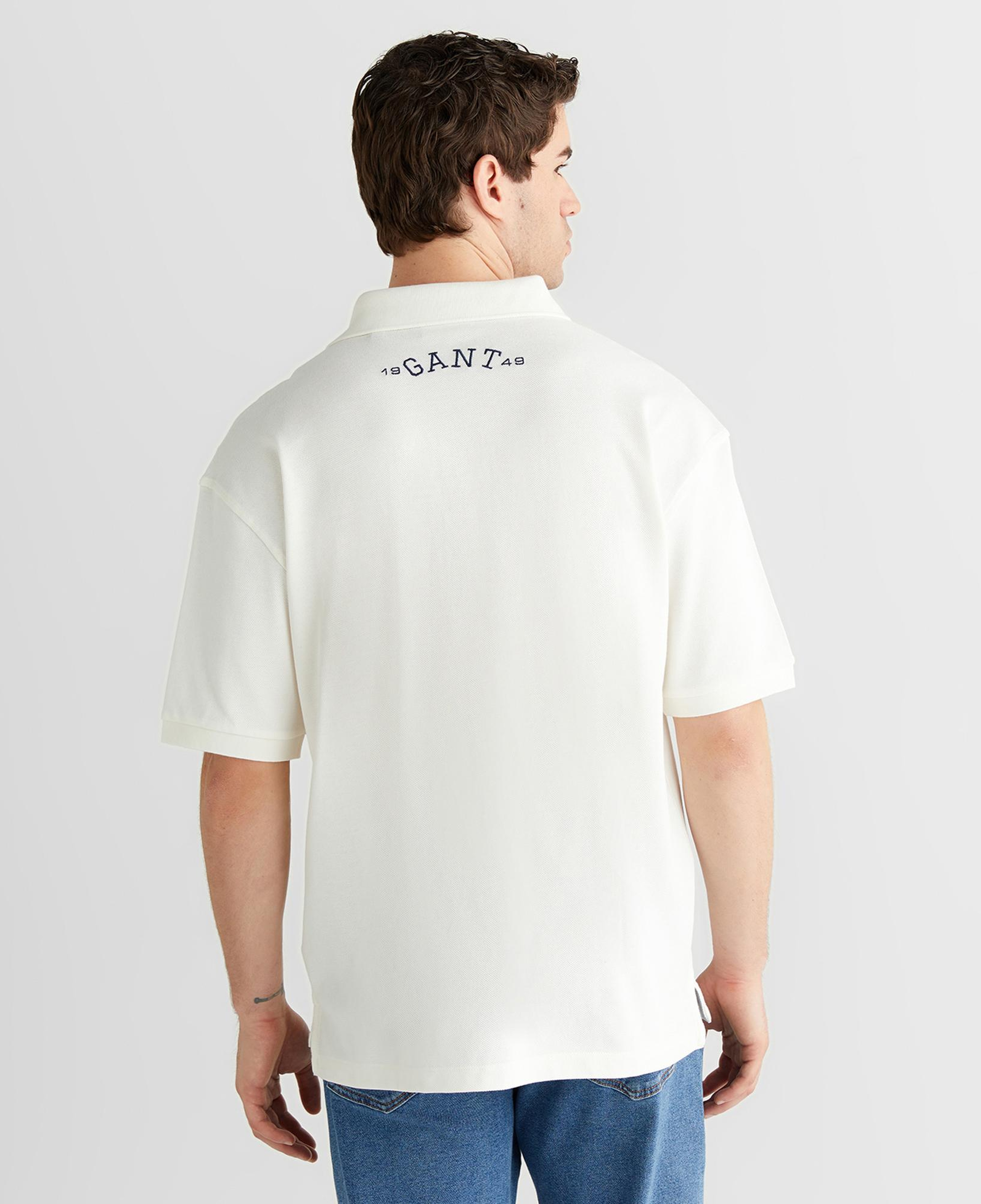 GANT Erkek Krem Regular Fit Logolu Polo