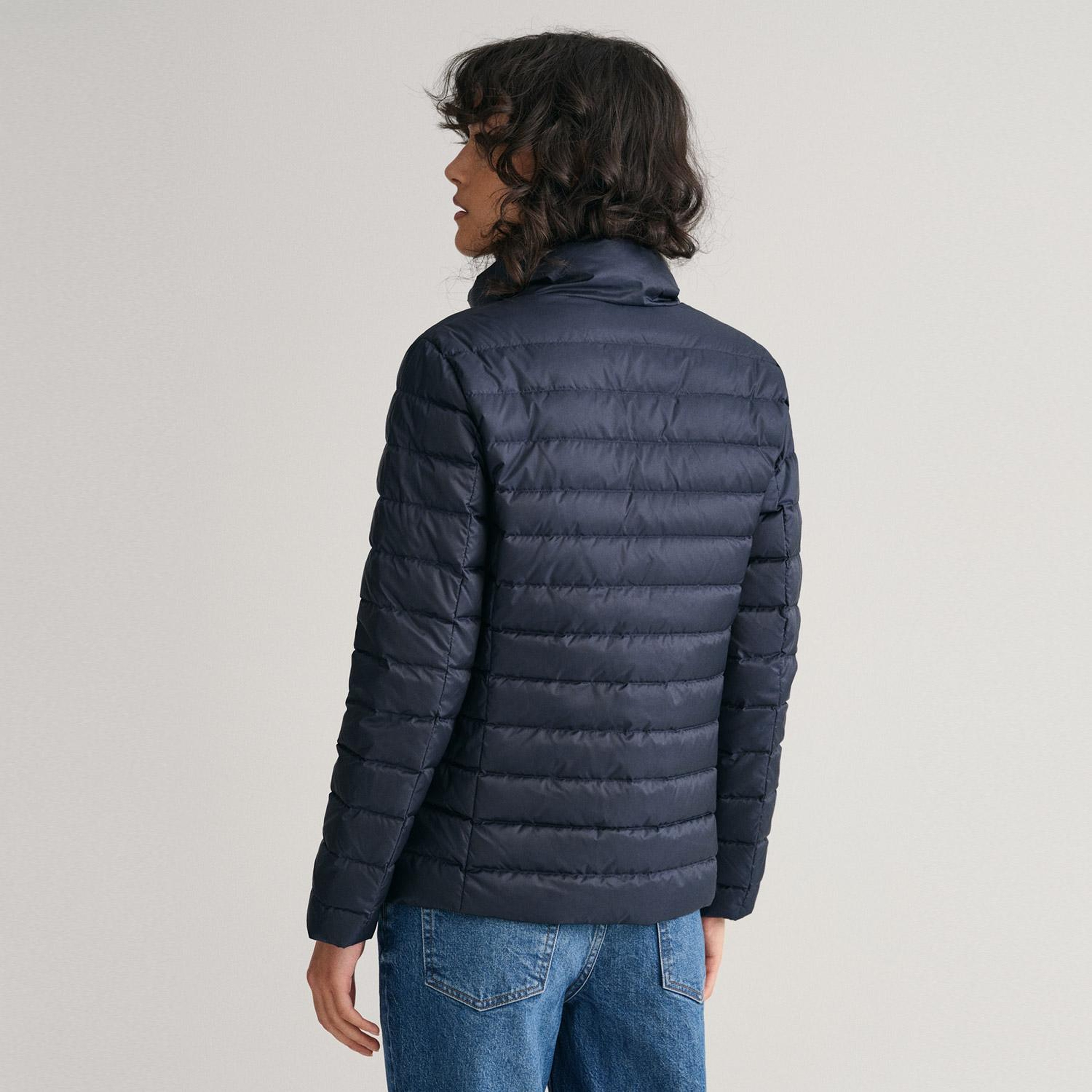 GANT Kadın Lacivert Dik Yaka Kaz Tüyü Mont