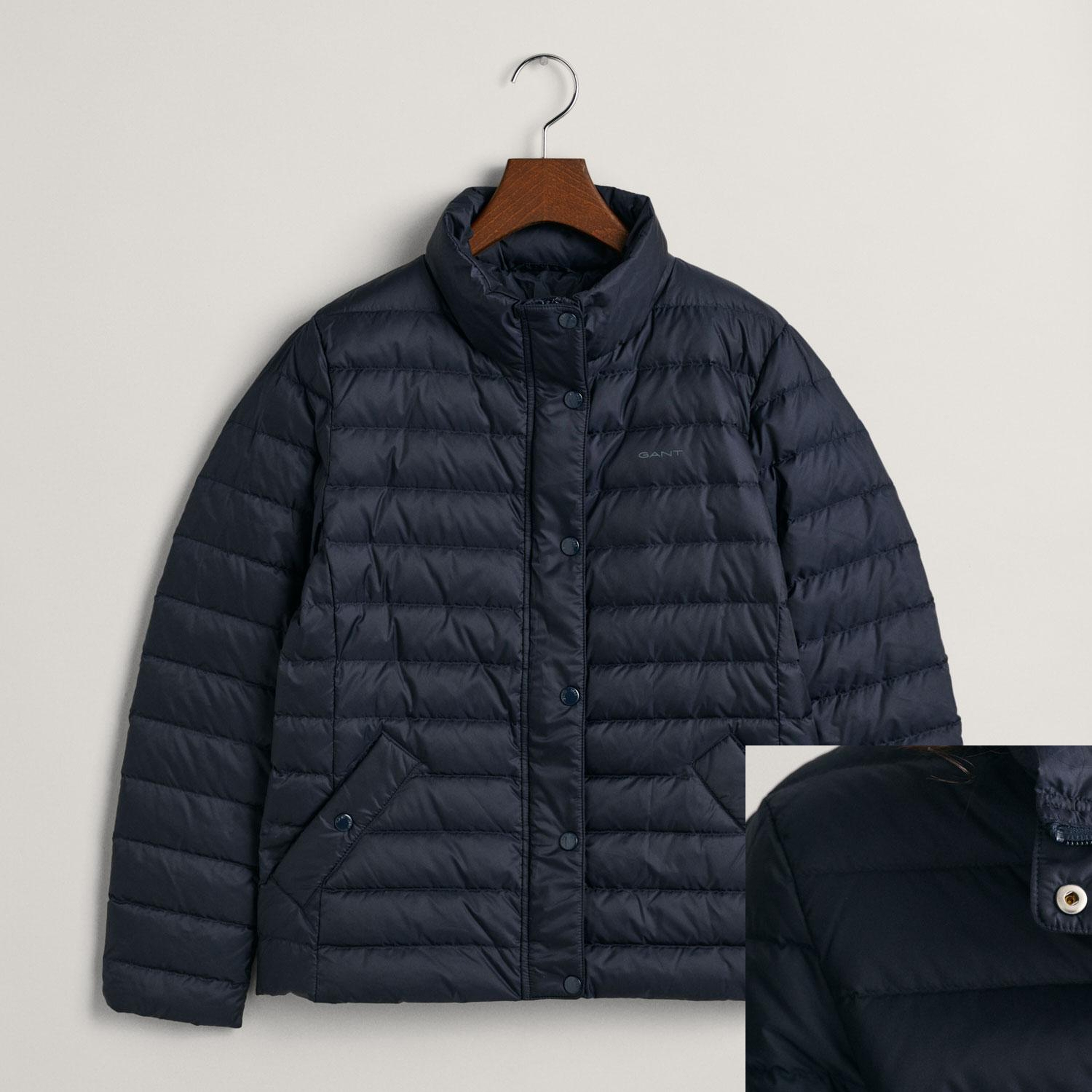 GANT Kadın Lacivert Dik Yaka Kaz Tüyü Mont