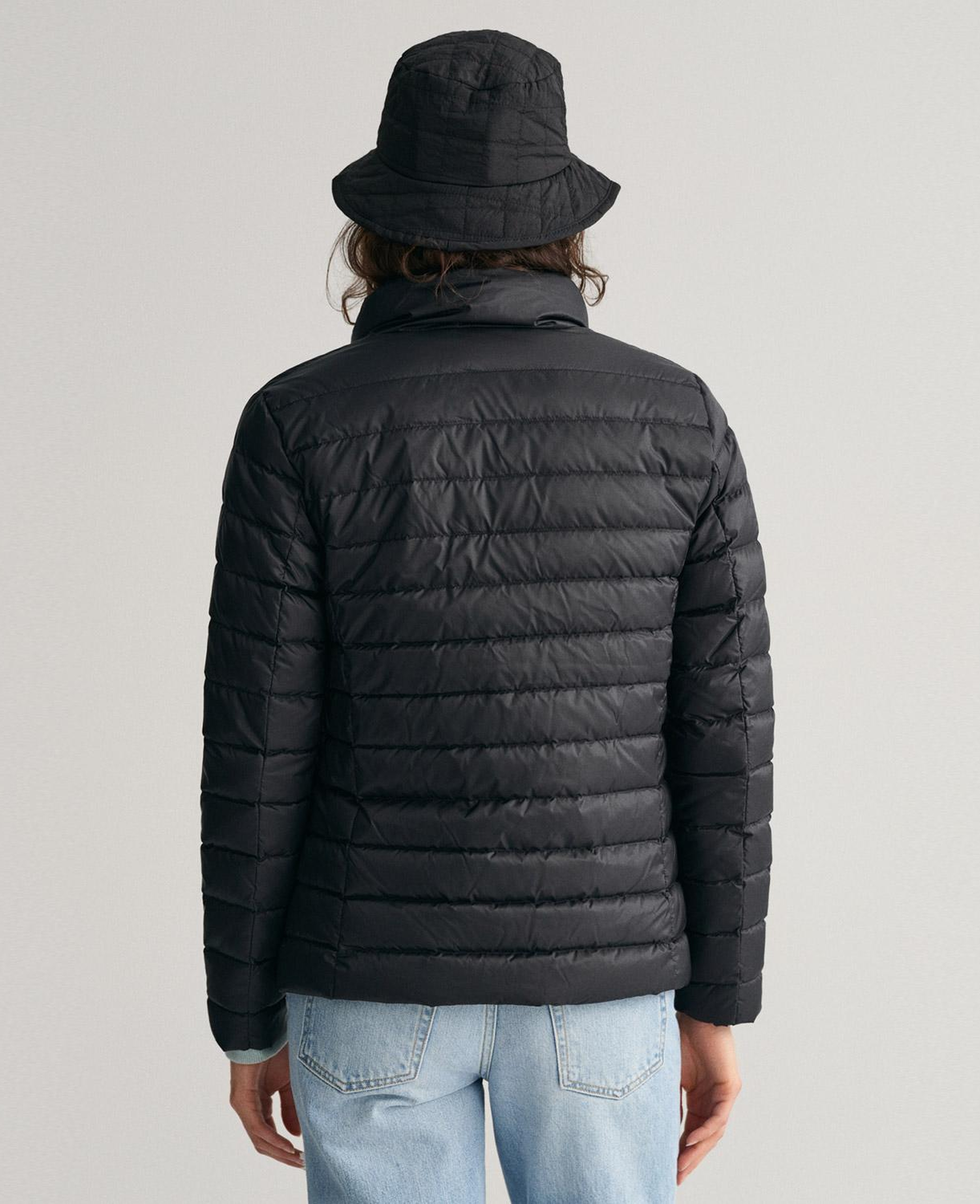 GANT Kadın Siyah Dik Yaka Kaz Tüyü Mont