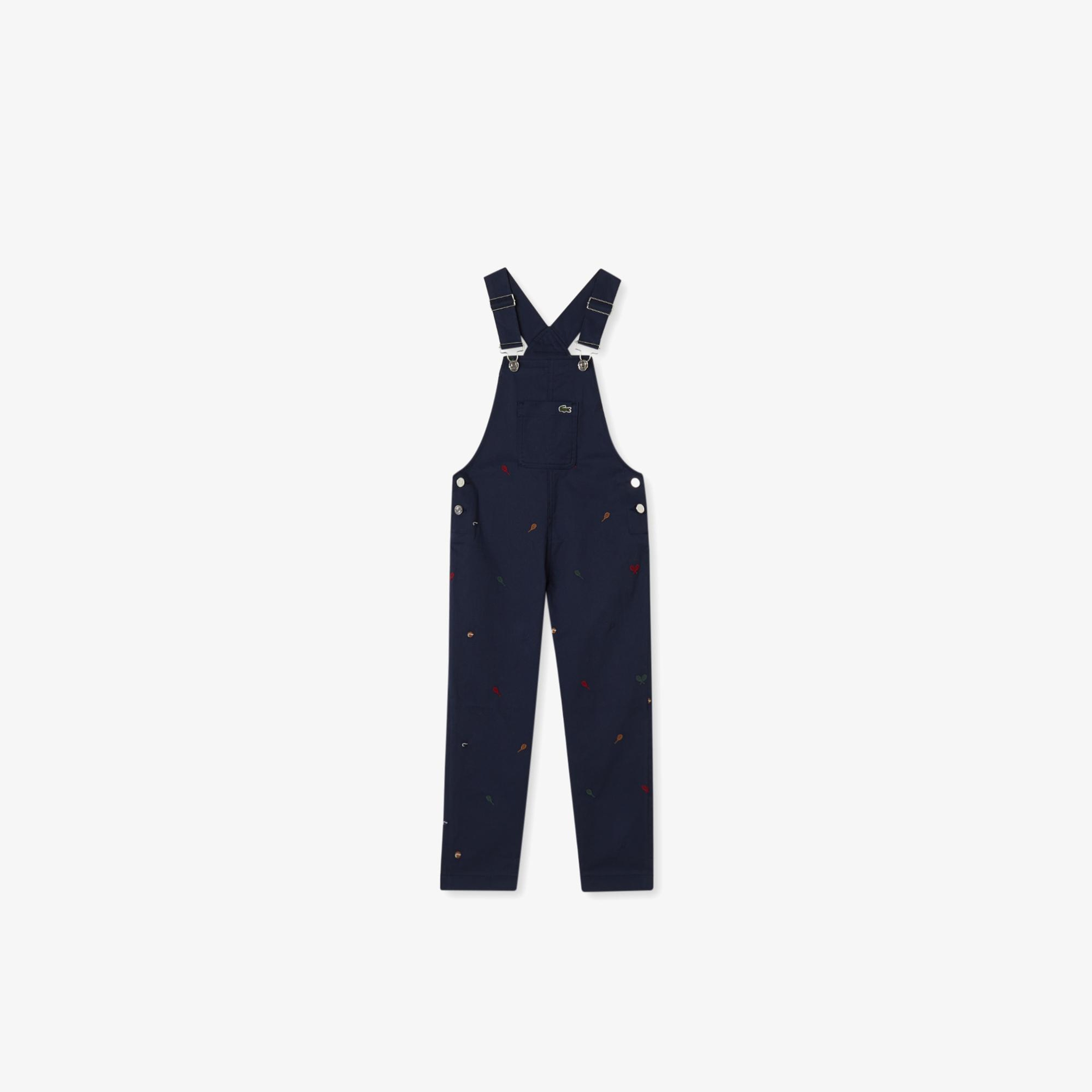Lacoste Kız Çocuk Desenli Lacivert Elbise