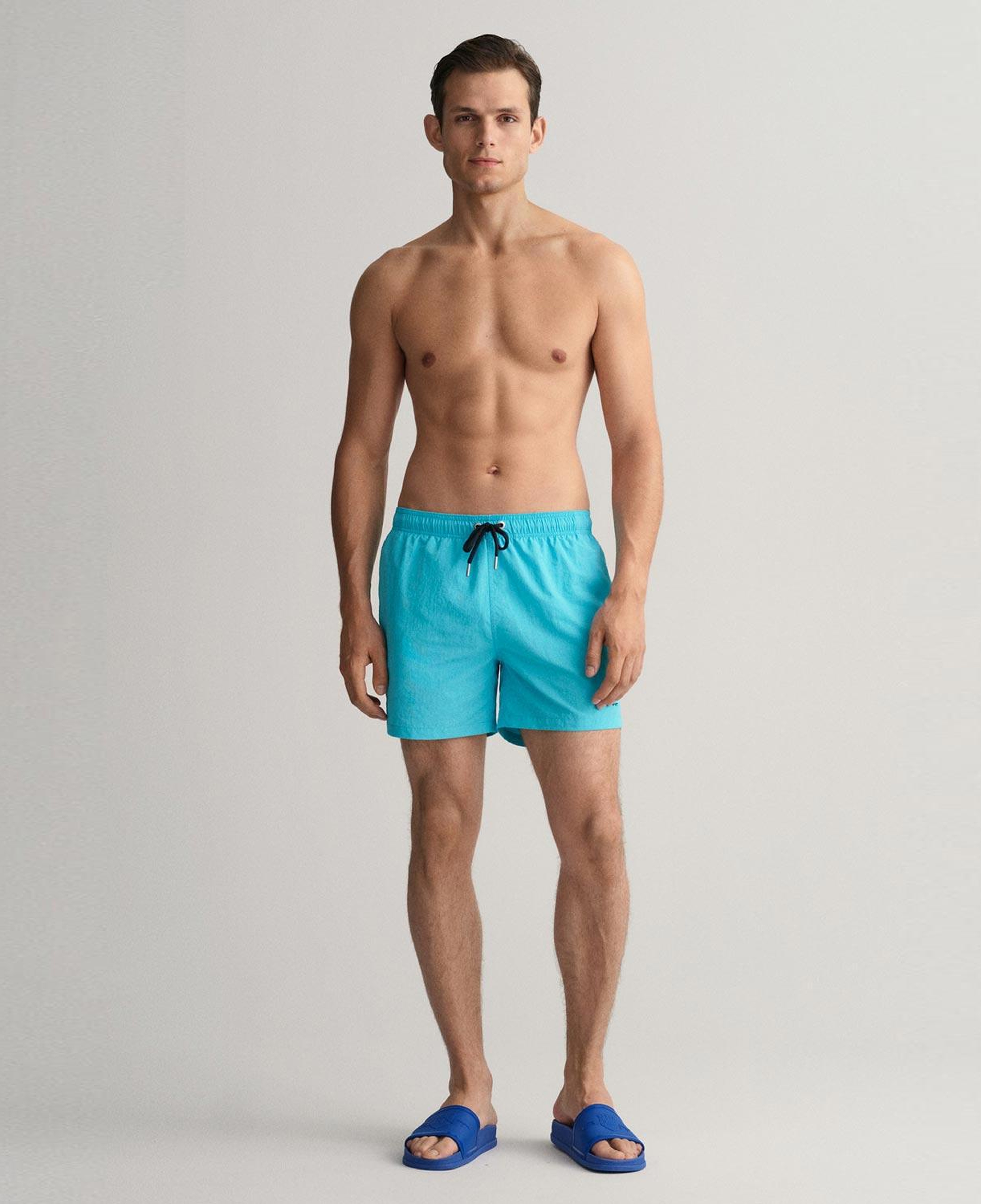 GANT Erkek Mavi Classic Fit Mayo Şort