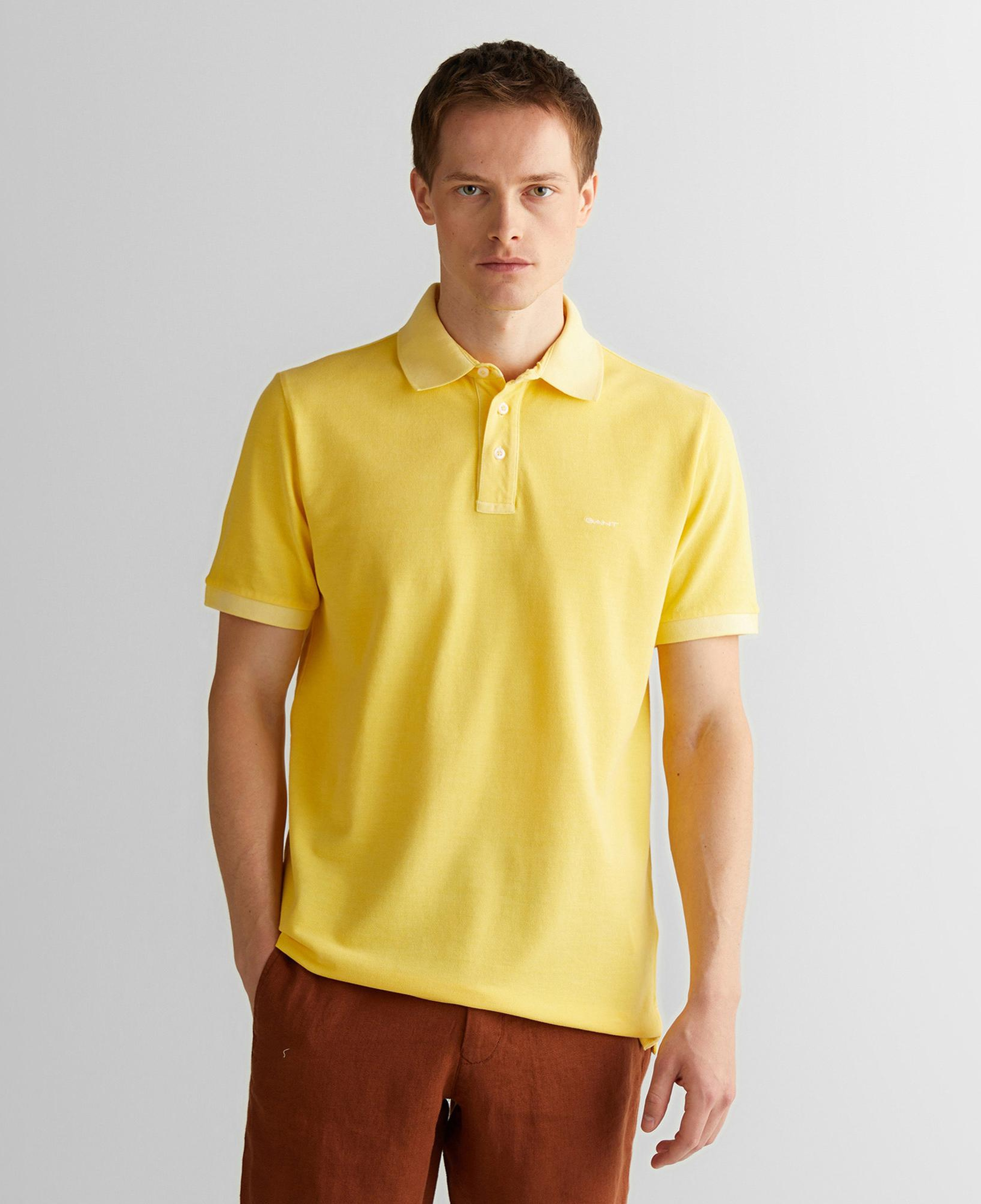 GANT Erkek Sarı Regular Fit Polo