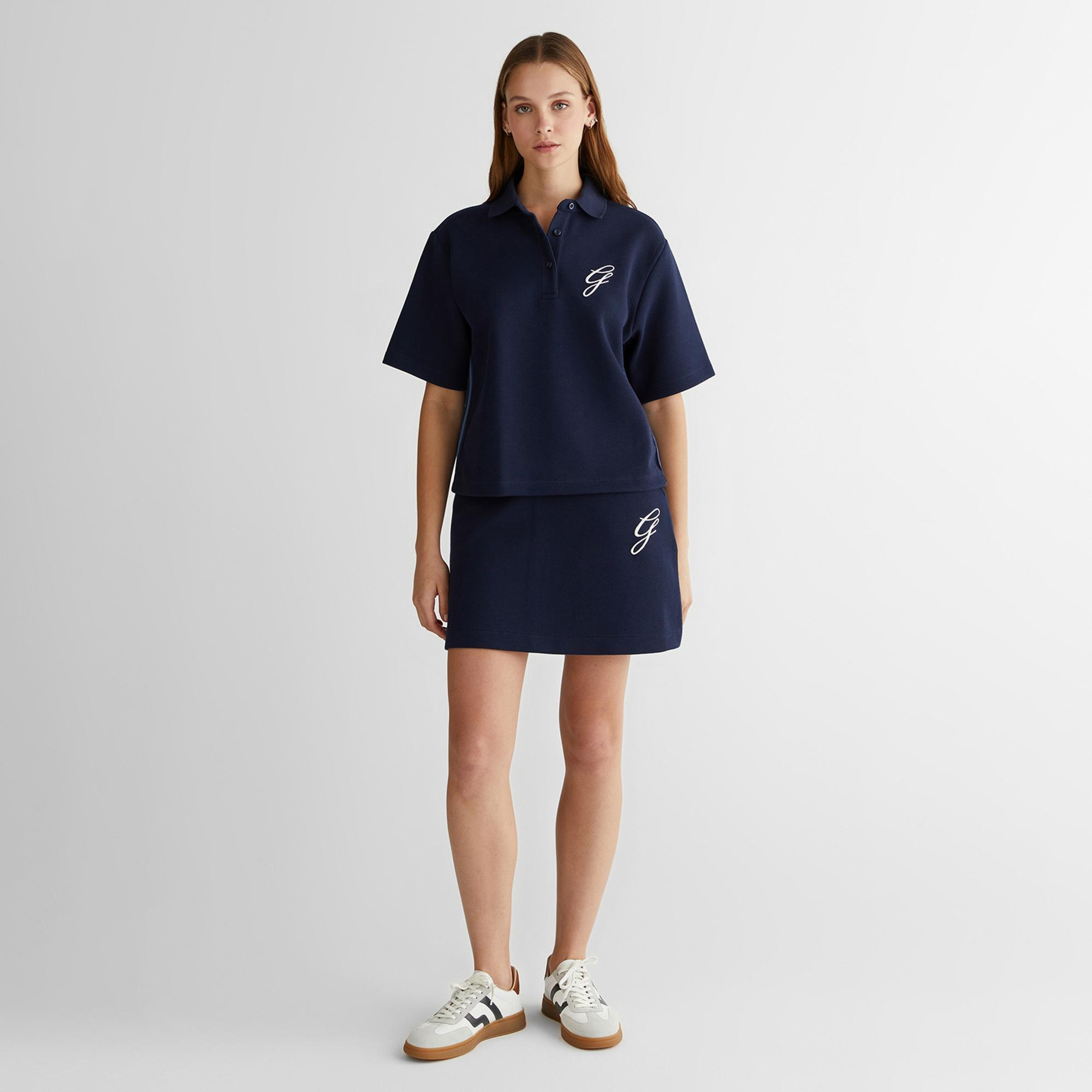 GANT Kadın Lacivert Logolu Etek